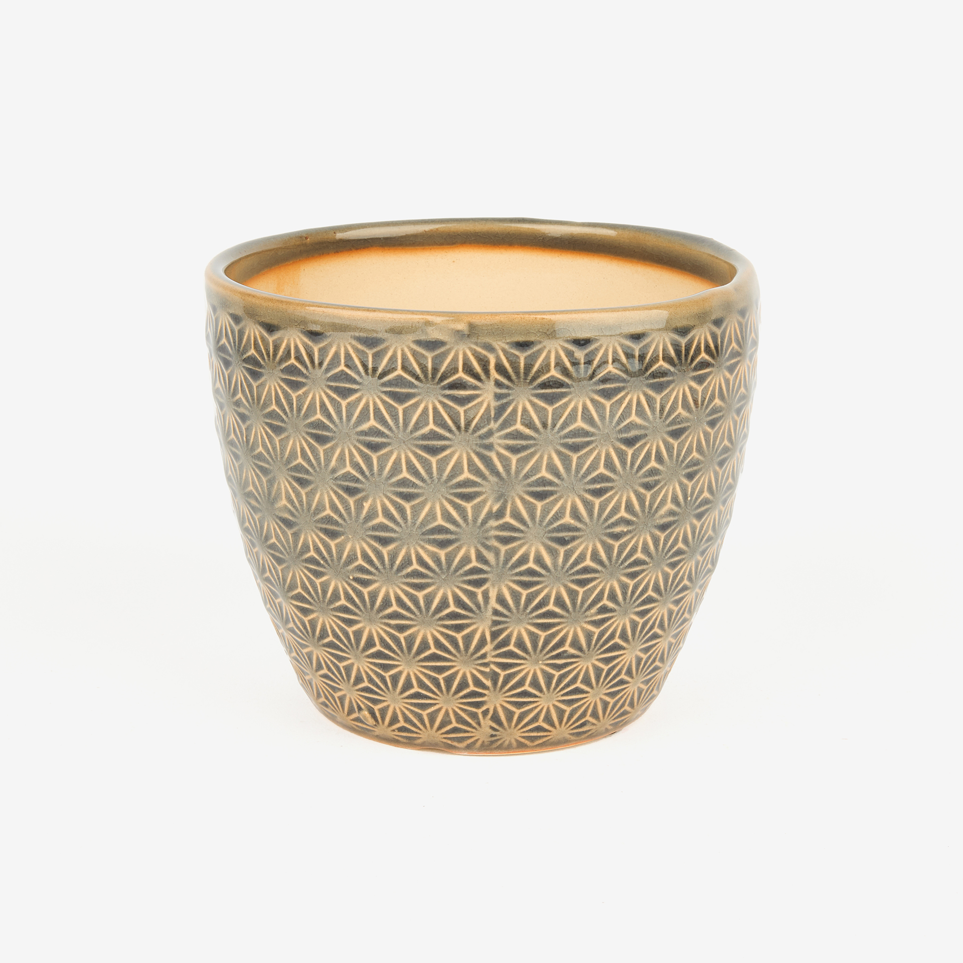 Macetero de gres Maia Ø14x12cm