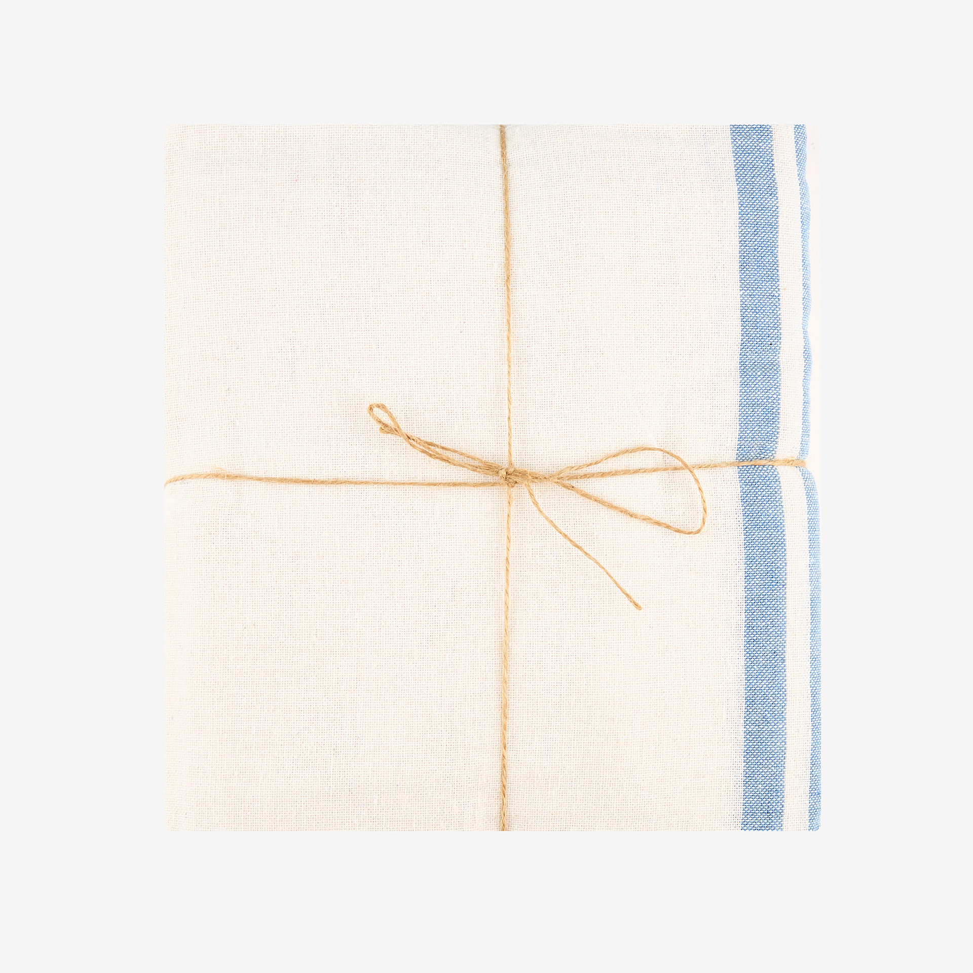 Mantel de algod&oacute;n rayas azules Sorrento 150x200cm