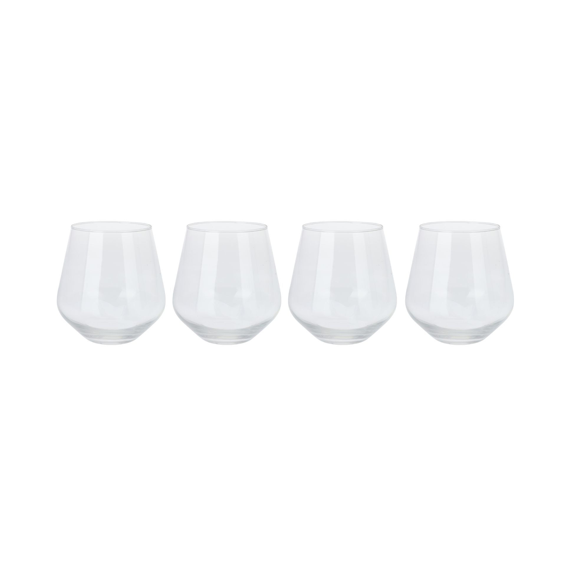 Set de 4 vasos de agua de cristal 45cl