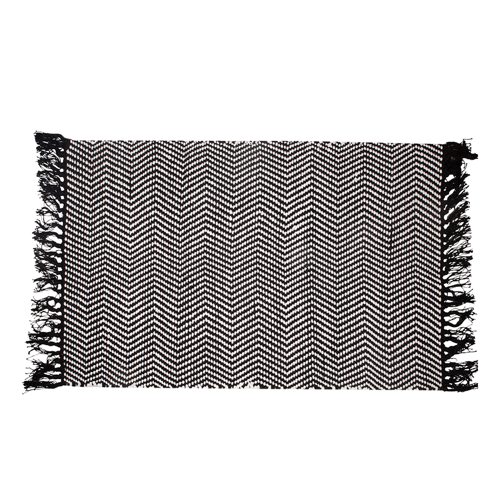 Alfombra de algod&oacute;n Black&White 140x220cm