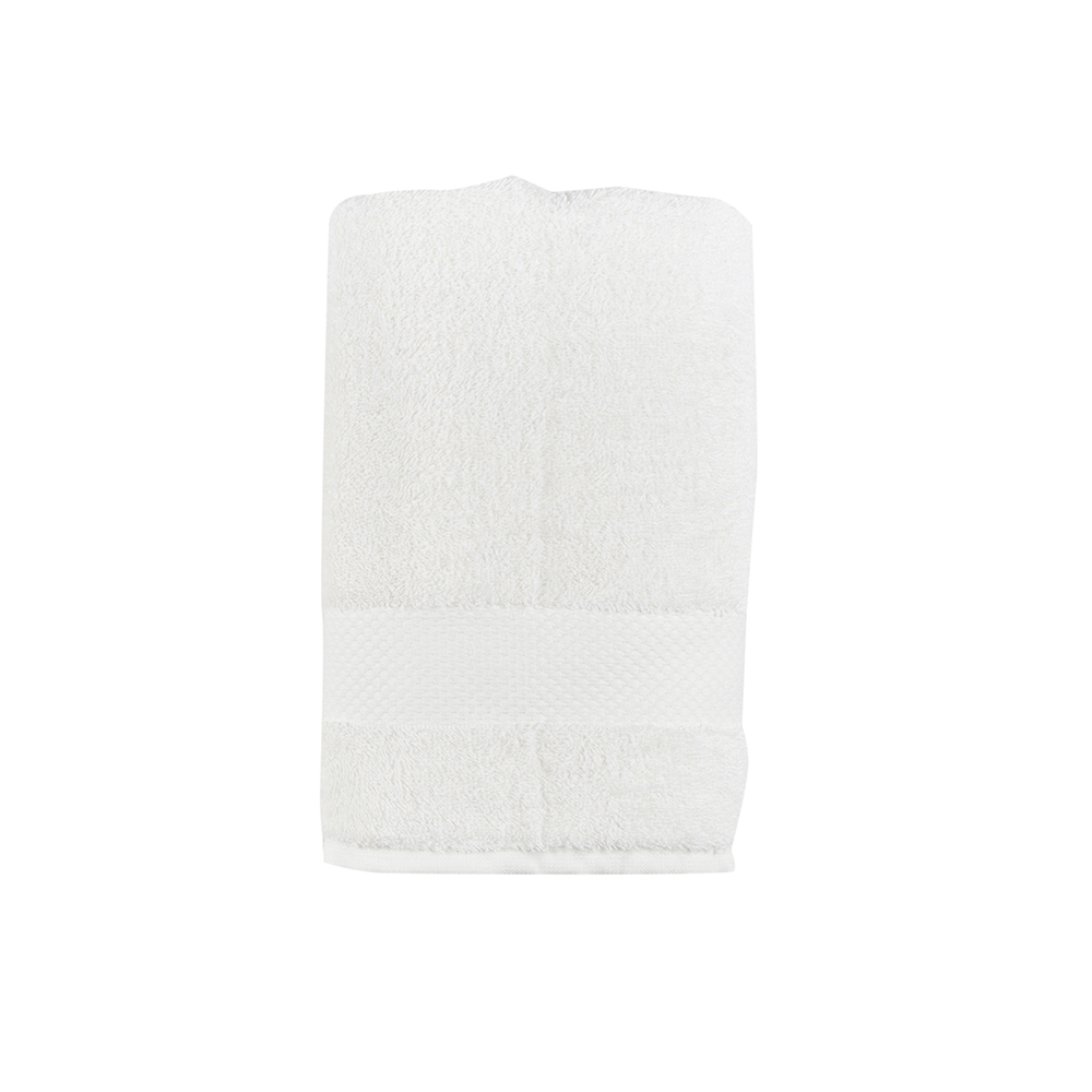 Toalla de lavabo de algodón blanco cálido Vic 50x100cm - 500 gr/m²