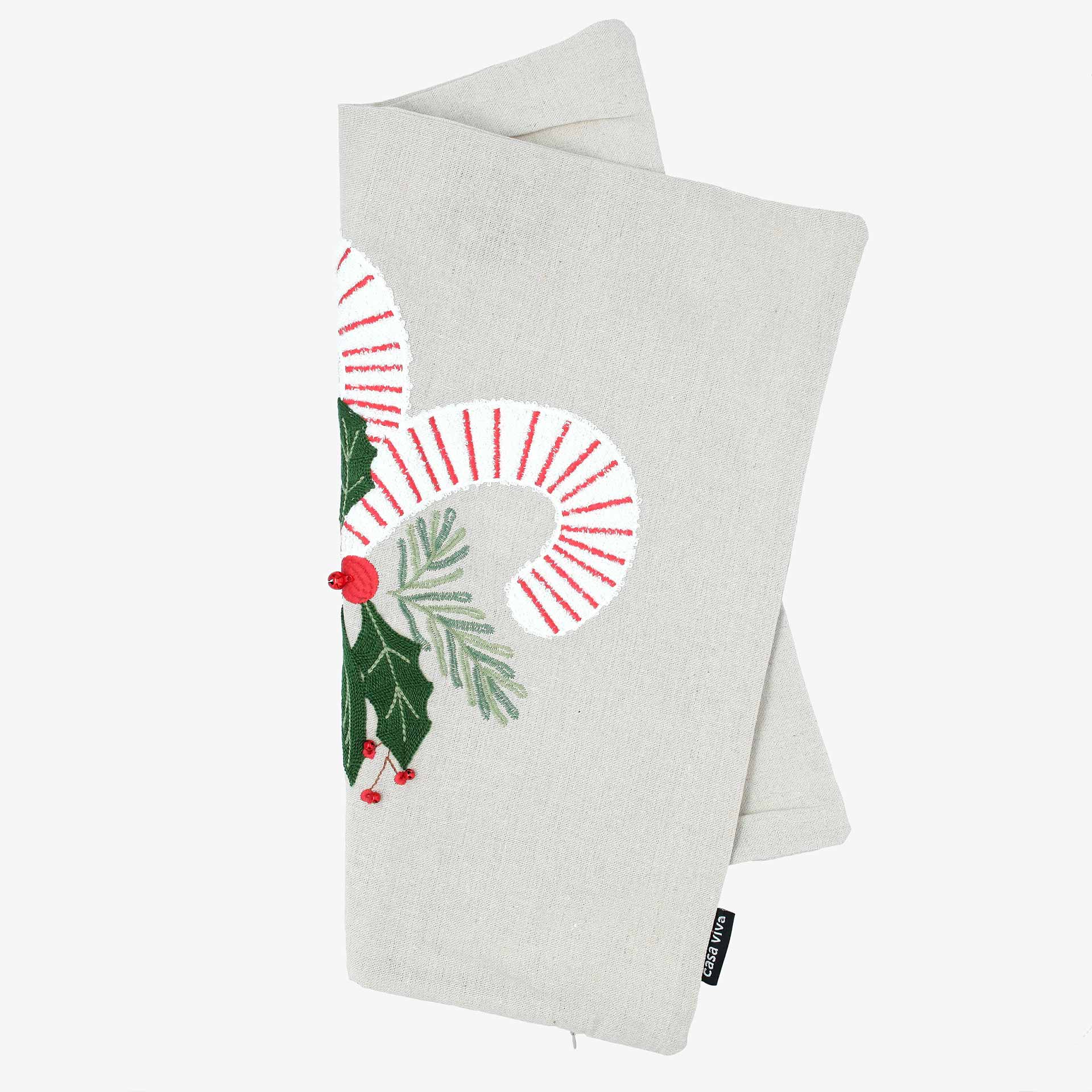 Funda de coj&iacute;n Bastones de caramelo 45x45cm