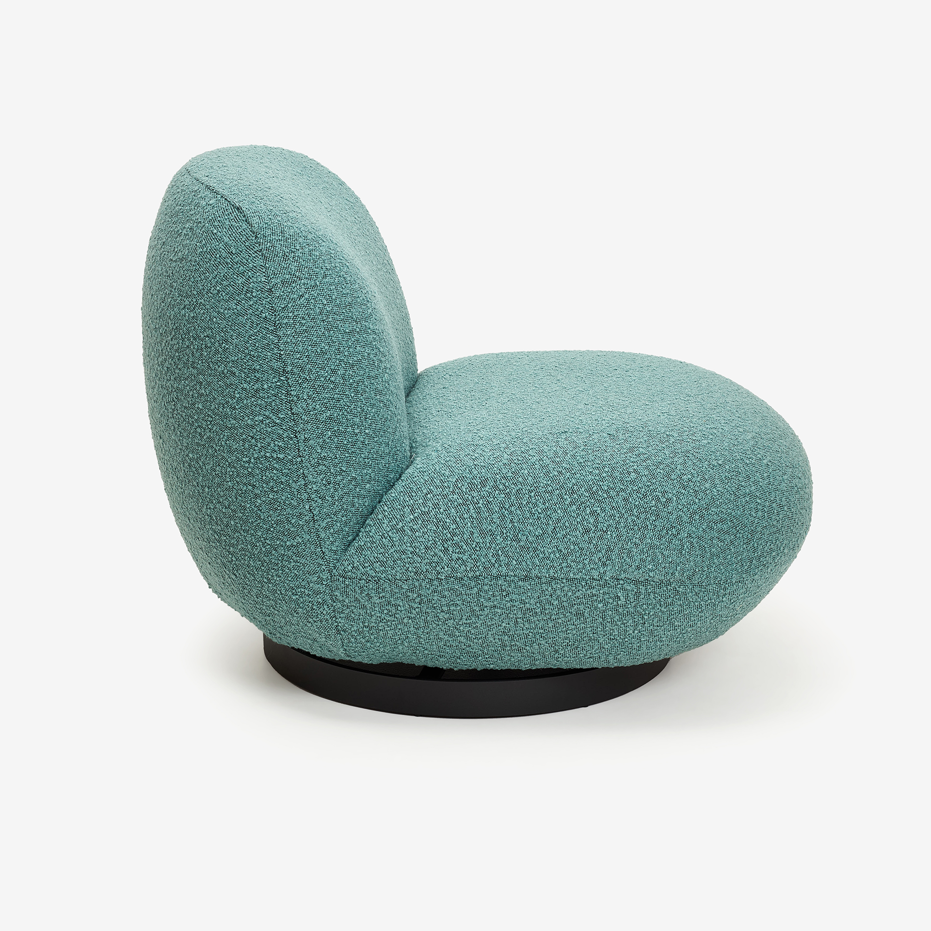 Butaca de borreguito giratoria azul Pacha 81x95x71cm Clau&Chloe