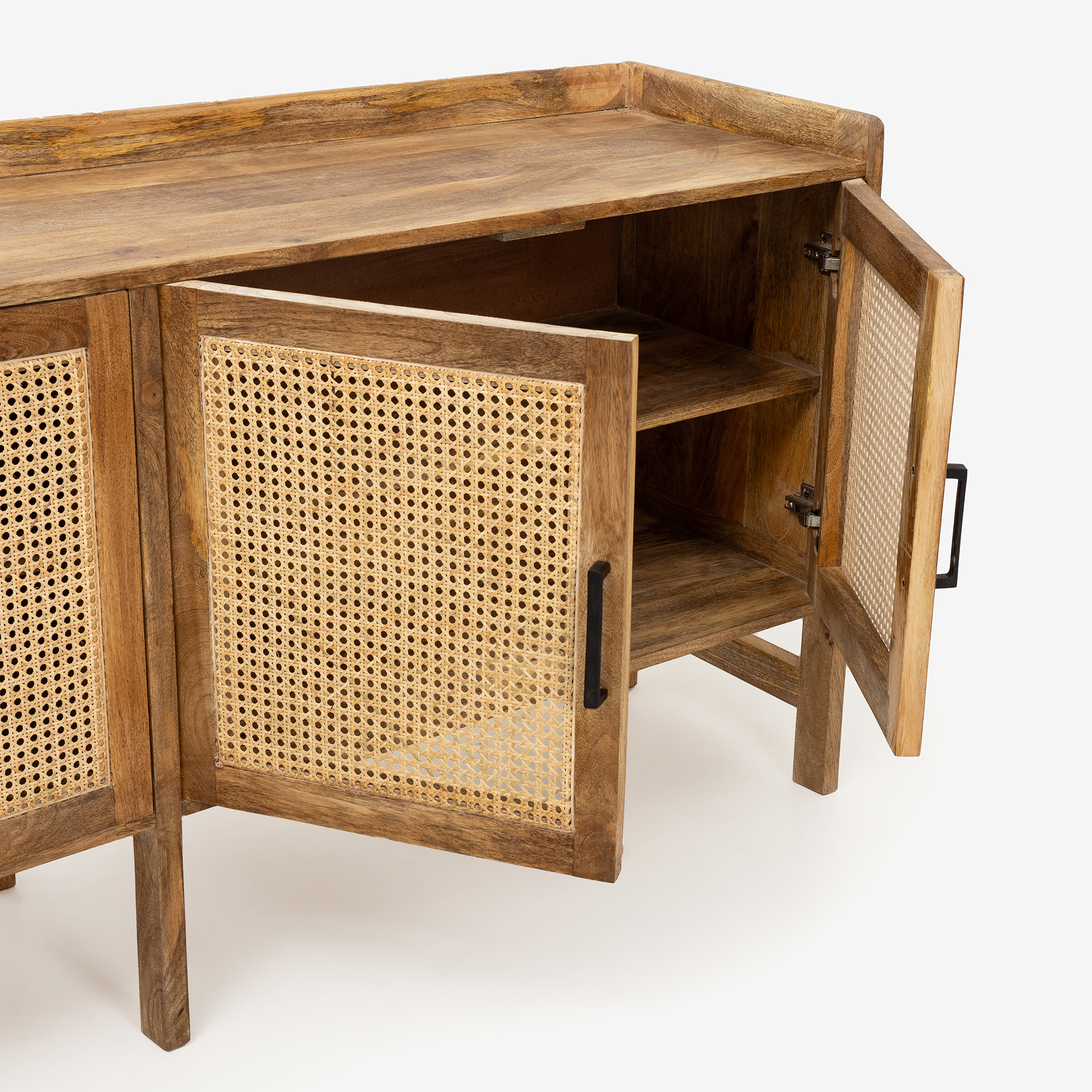 Aparador de madera de mango Merlin 180x42x82cm Clau&Chloe