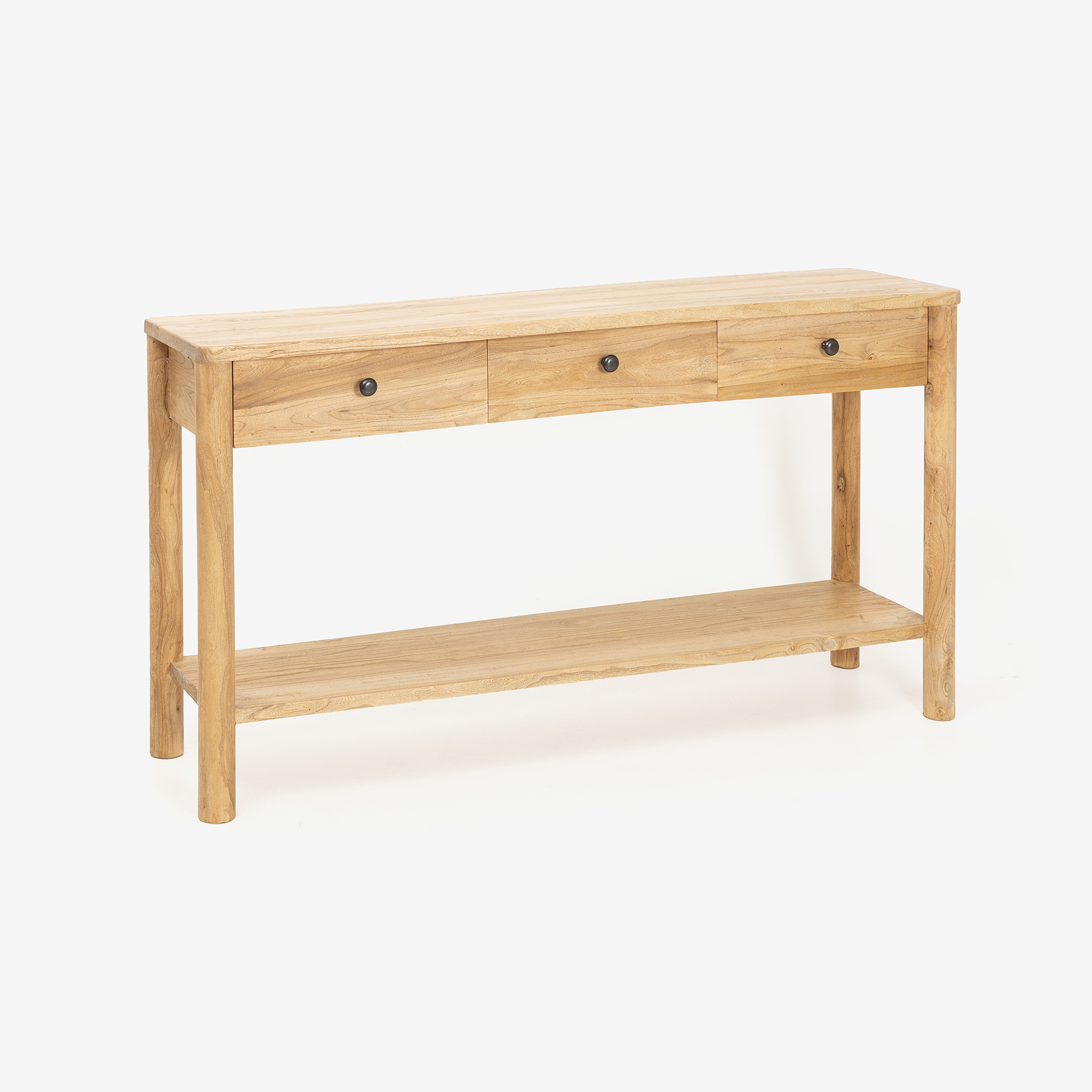 Consola de madera de olmo reciclada Mop 150x38x80cm