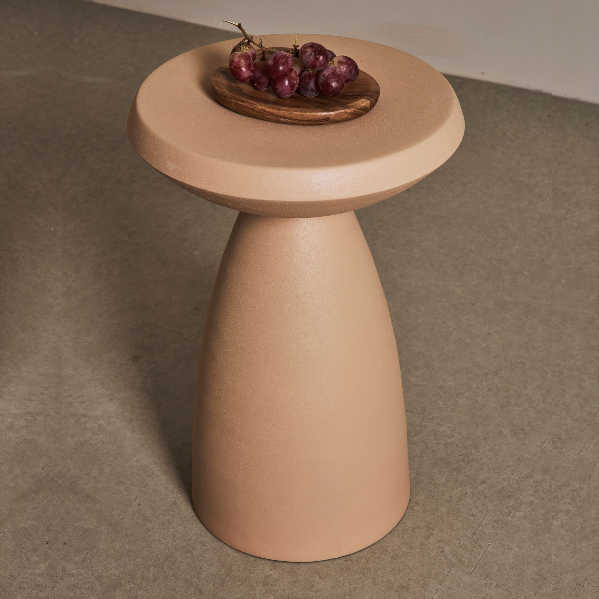 Mesa auxiliar de acero Varmo Ø30x47cm Clau&Chloe