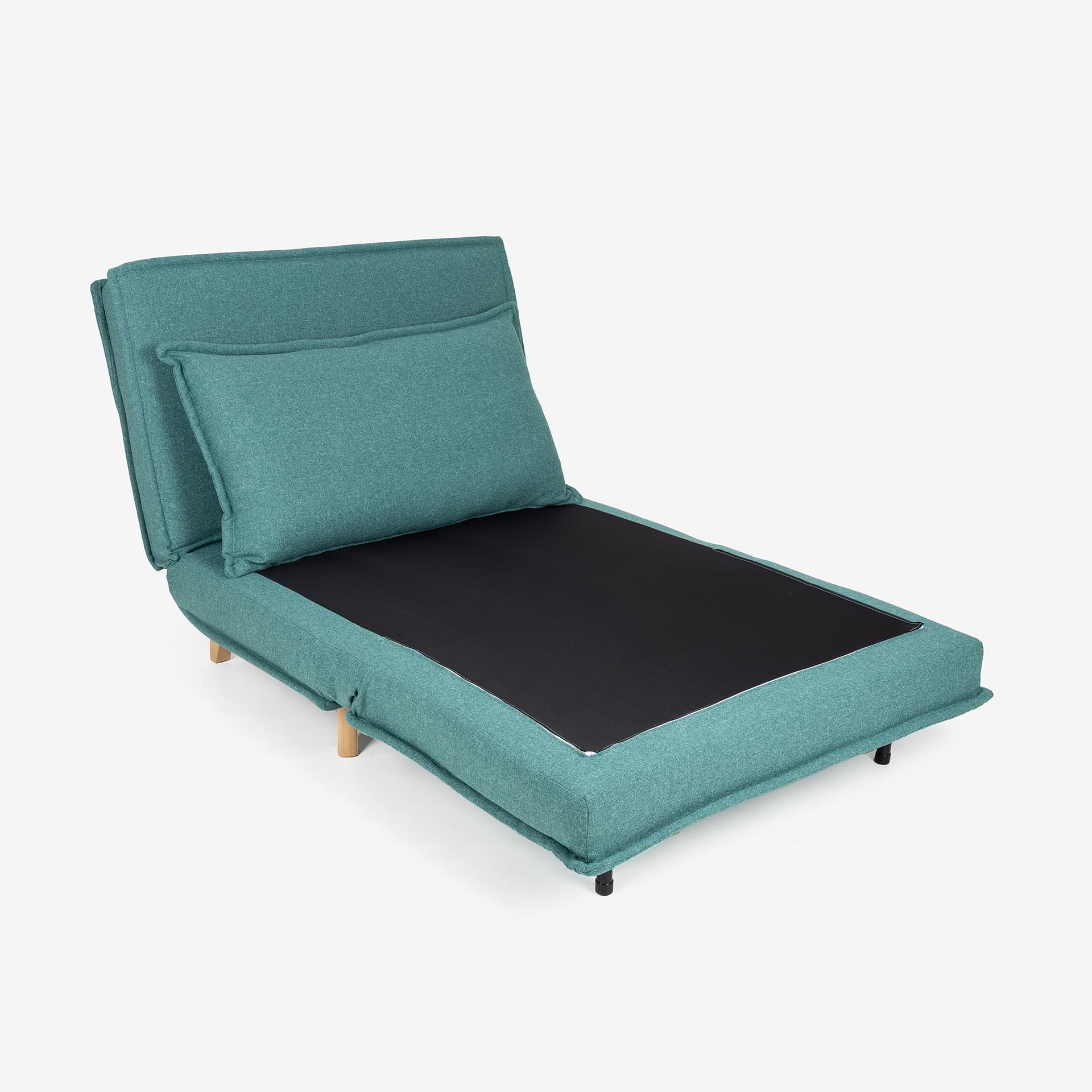 Sofá cama individual verde Luca 104x92x84cm