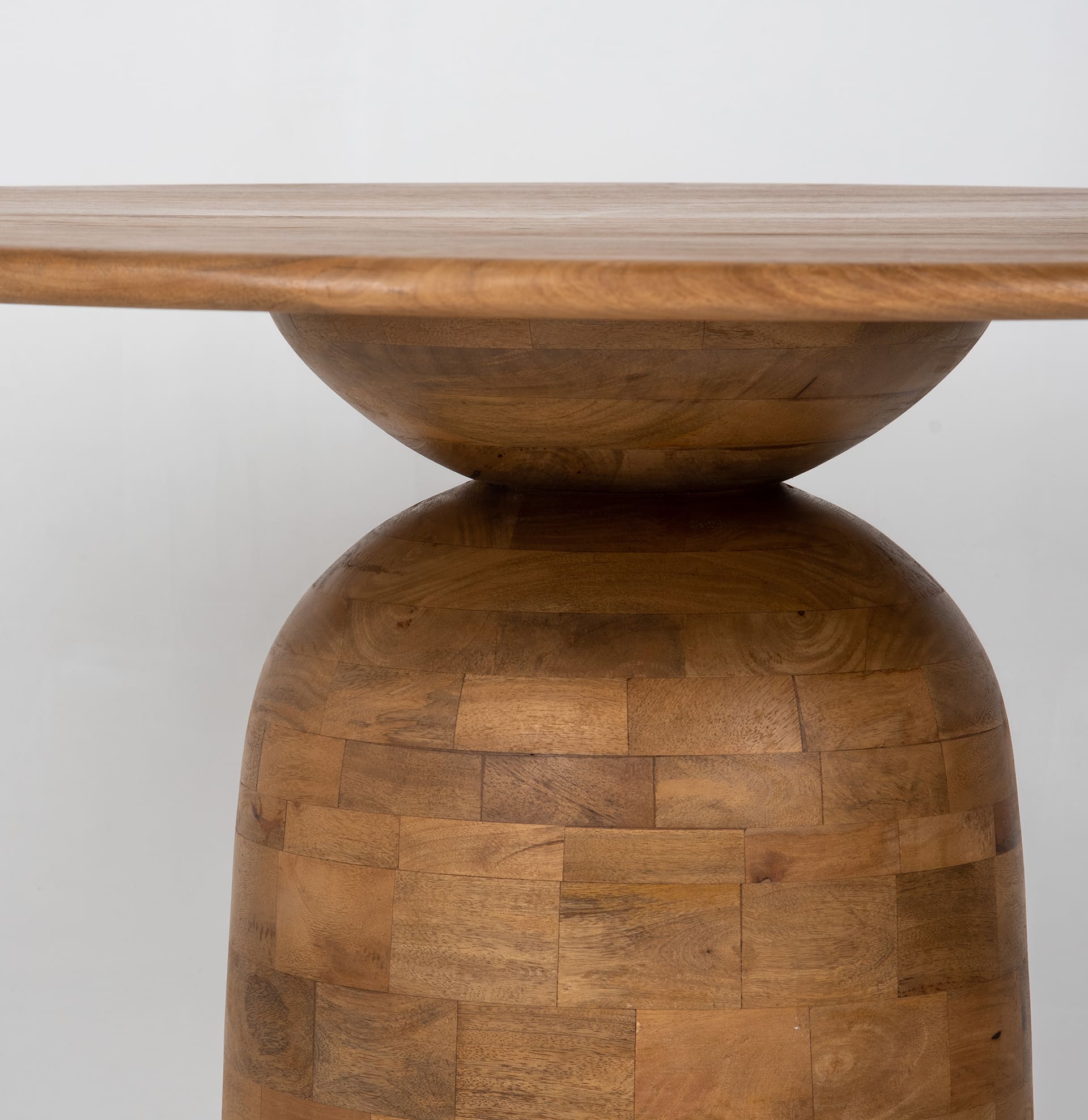 Mesa de comedor redonda de madera de mango Pisa &Oslash;120x76 Clau&Chloe