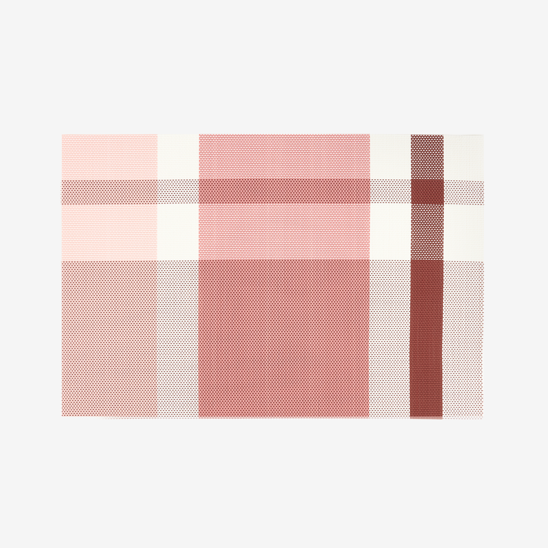 Mantel individual cuadros rojo 45x30cm