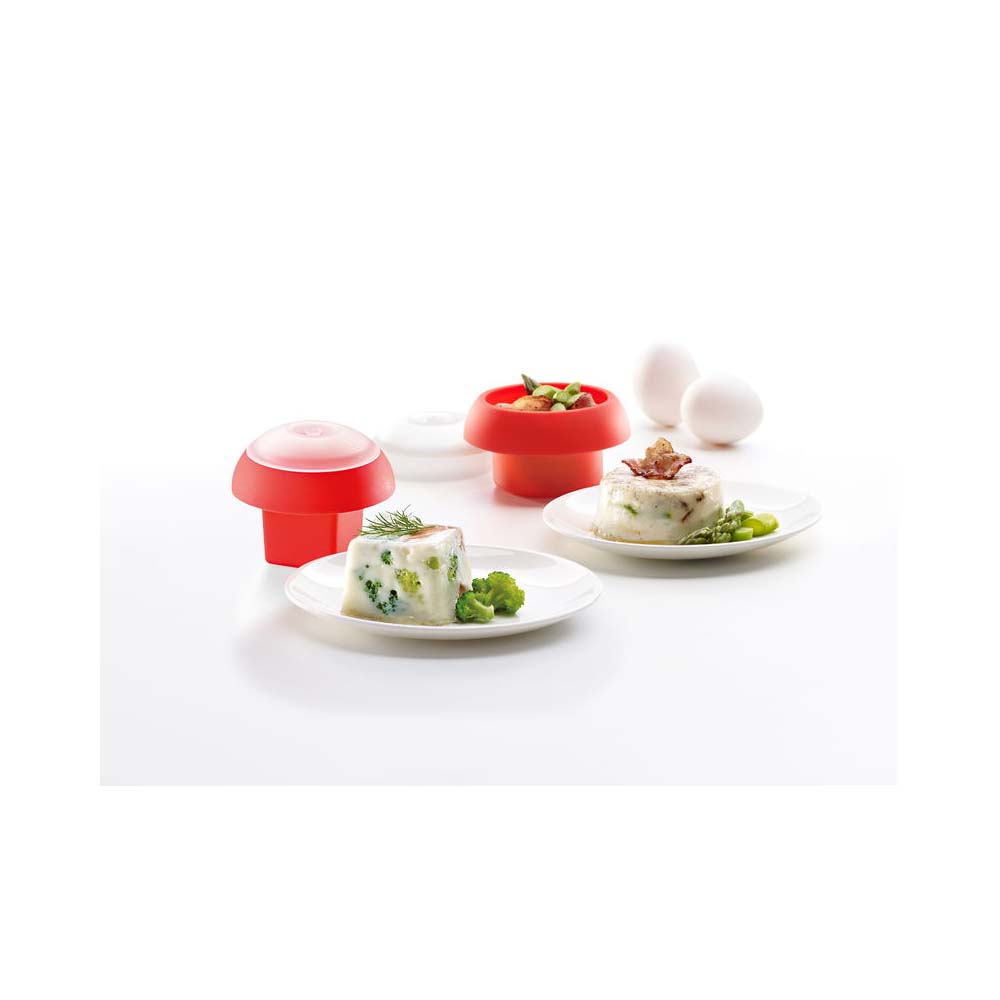 Set de 2 cocedores de huevo de silicona OVO - L&eacute;ku&eacute;