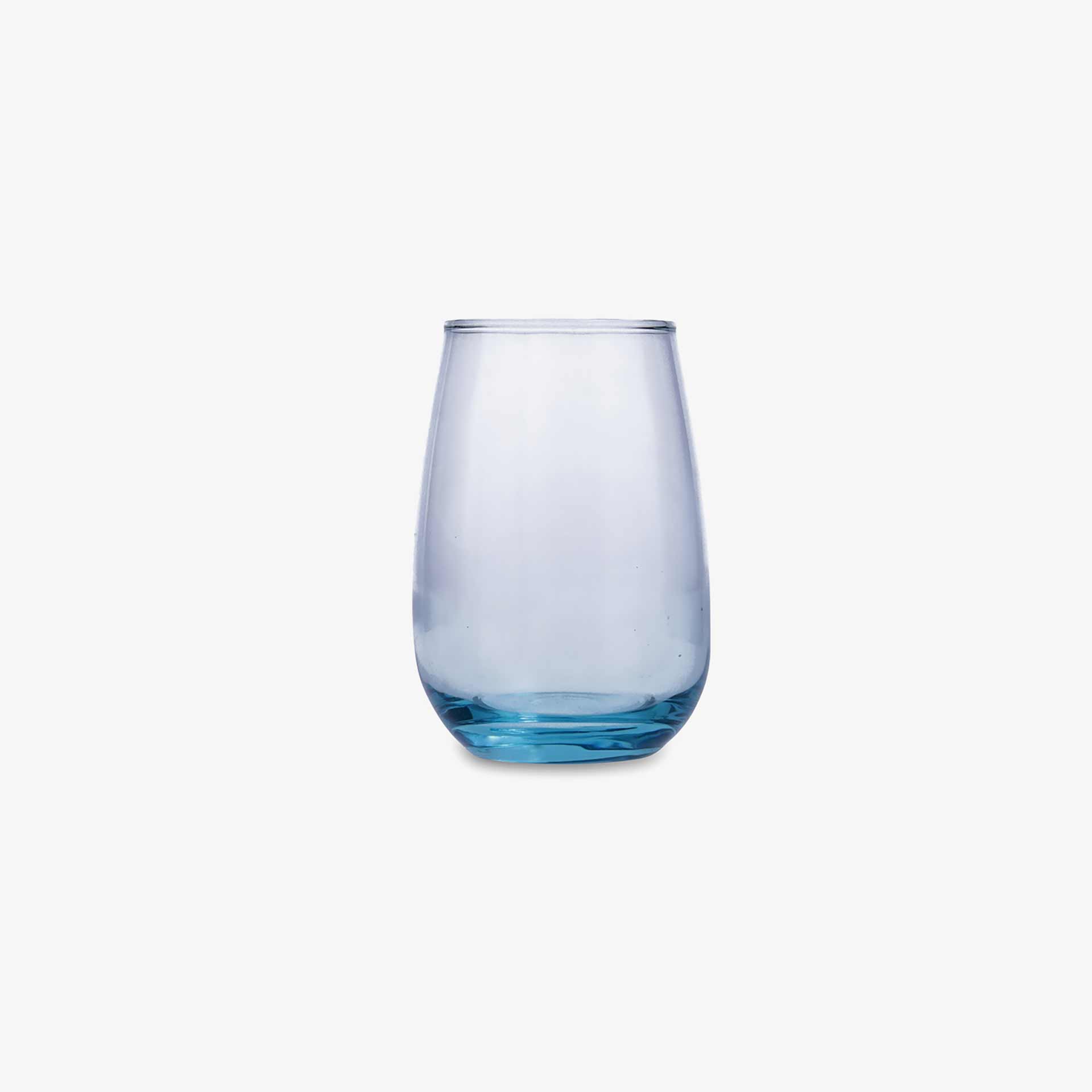 Vaso alto de vidrio azul Ona 37cl