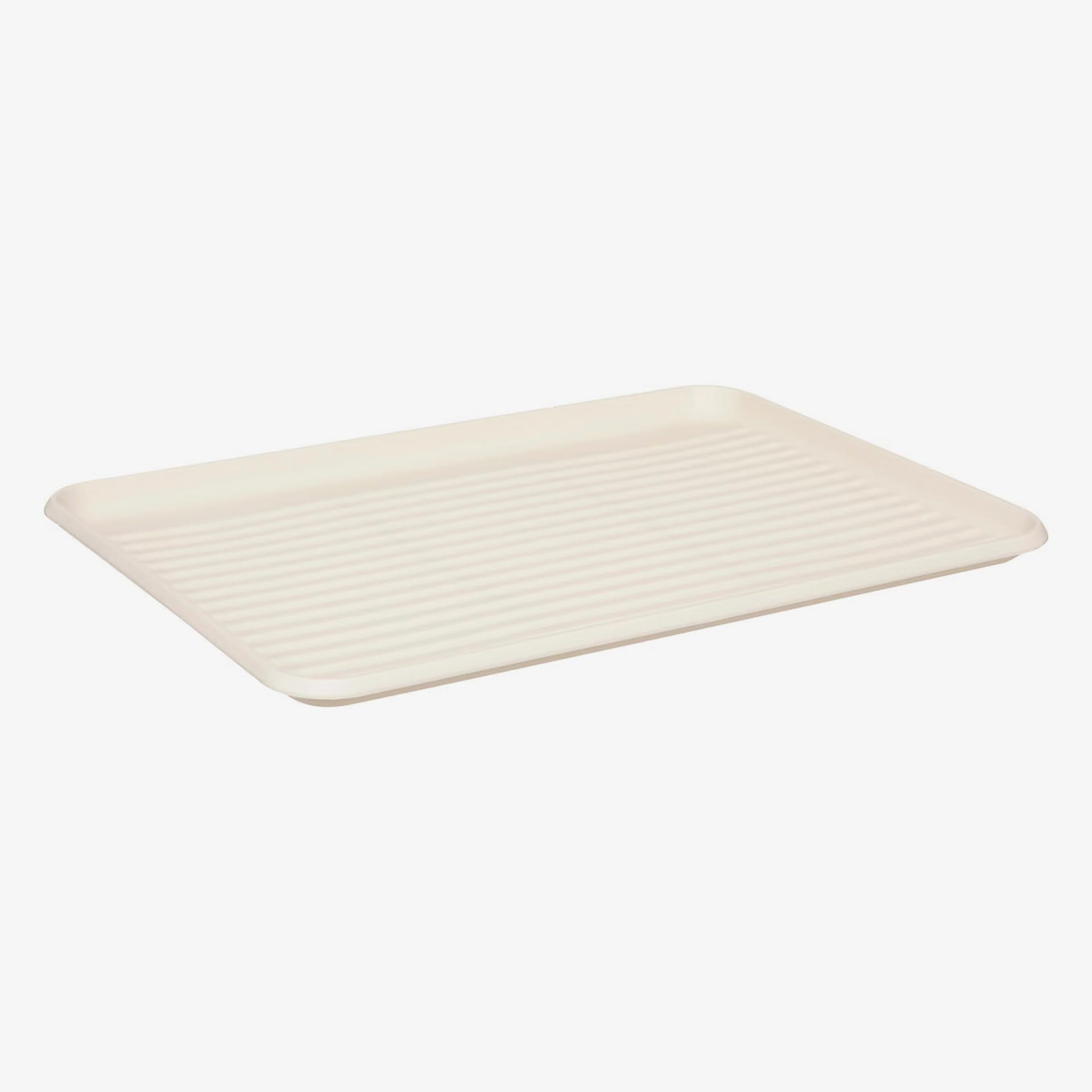 Escurridor de platos 1 nivel de metal beige 43,5x32,5x14cm