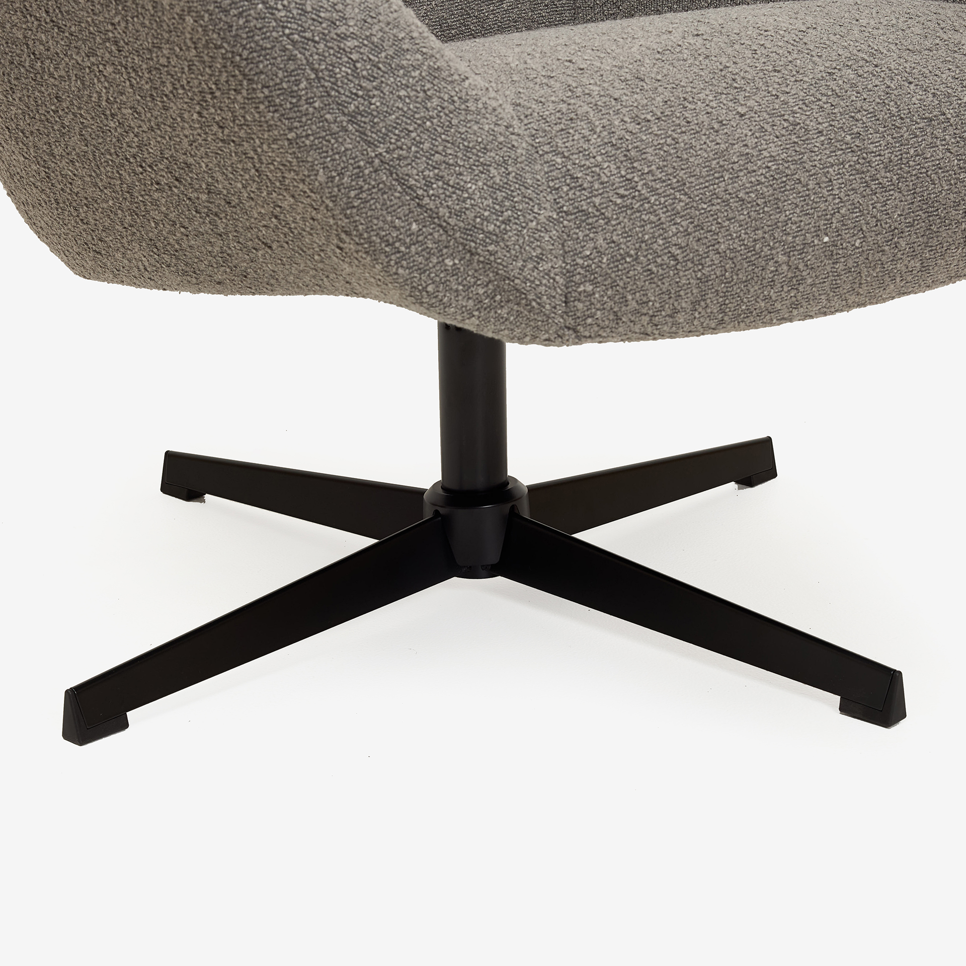 Butaca giratoria gris Celida 81x89x101cm Clau&Chloe