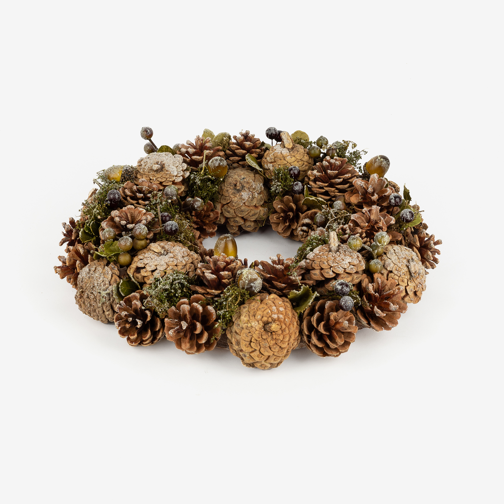 Corona decorativa pi&ntilde;as &Oslash;34cm