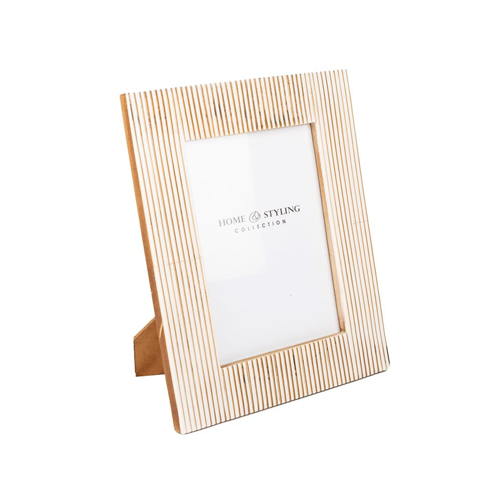 Marco de fotos de madera 2 colores 24x19cm