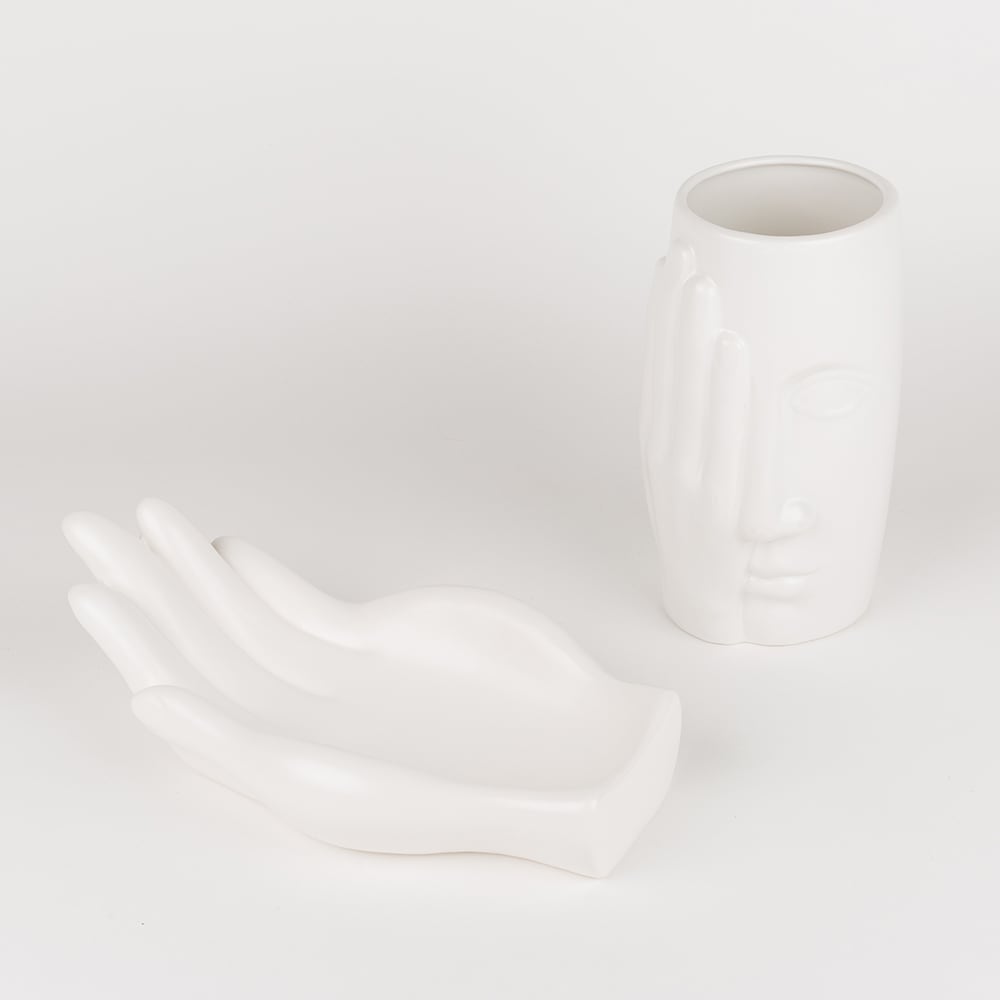 Jarrón de cerámica Lola Visage 20cm Clau&Chloe