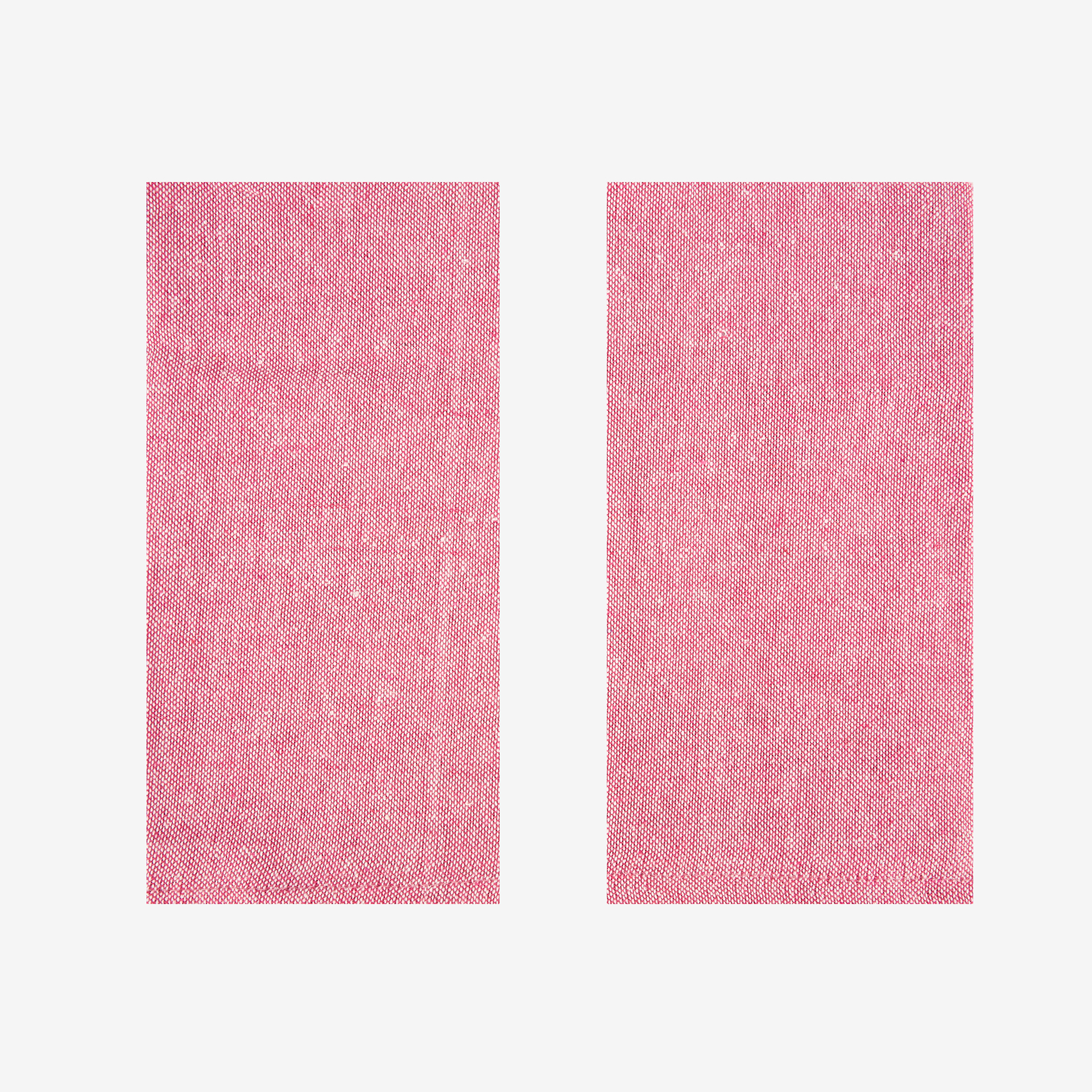 Set de 2 servilletas de algod&oacute;n rojas Modena 43x43cm