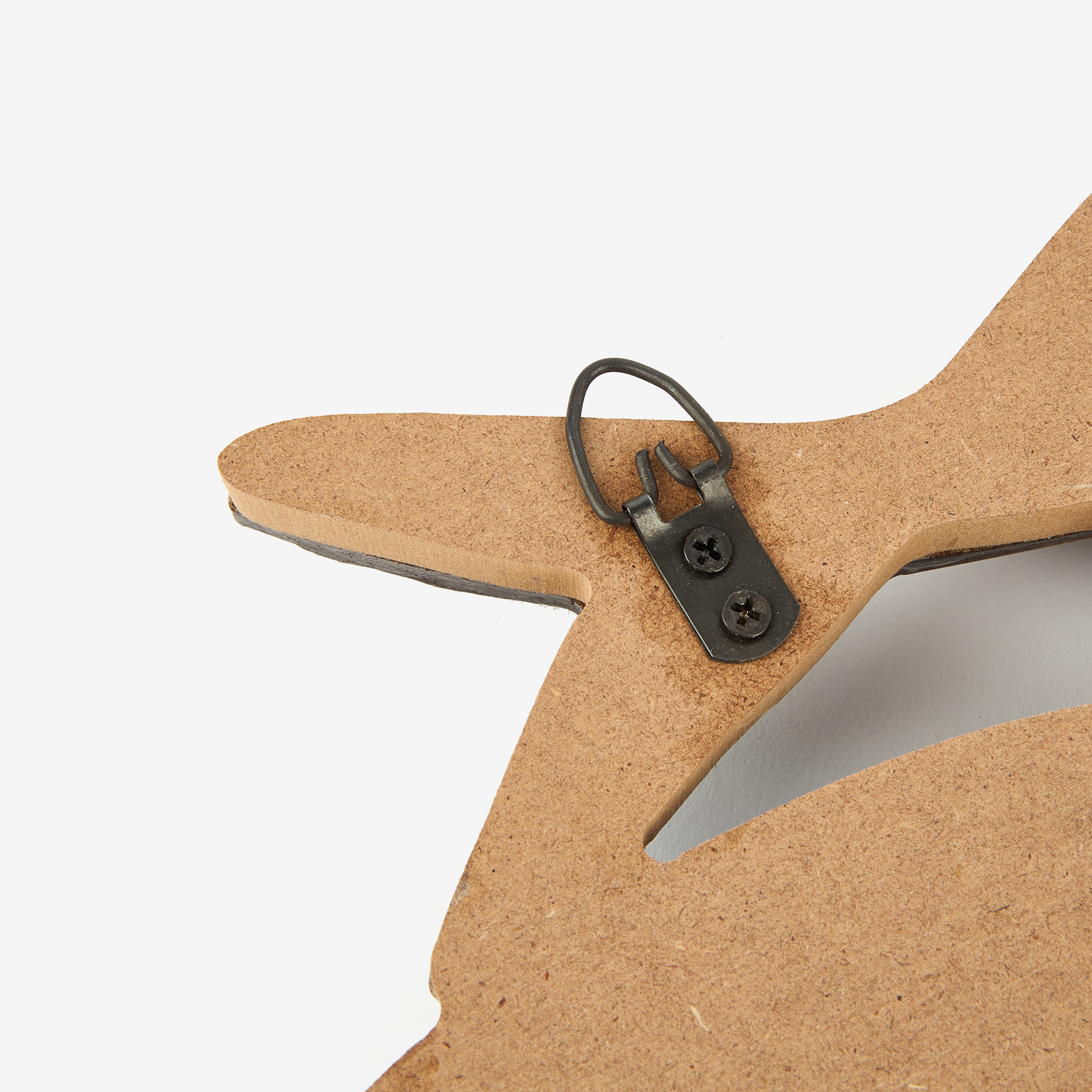 Perchero de pared de madera Sea 62x3x16cm