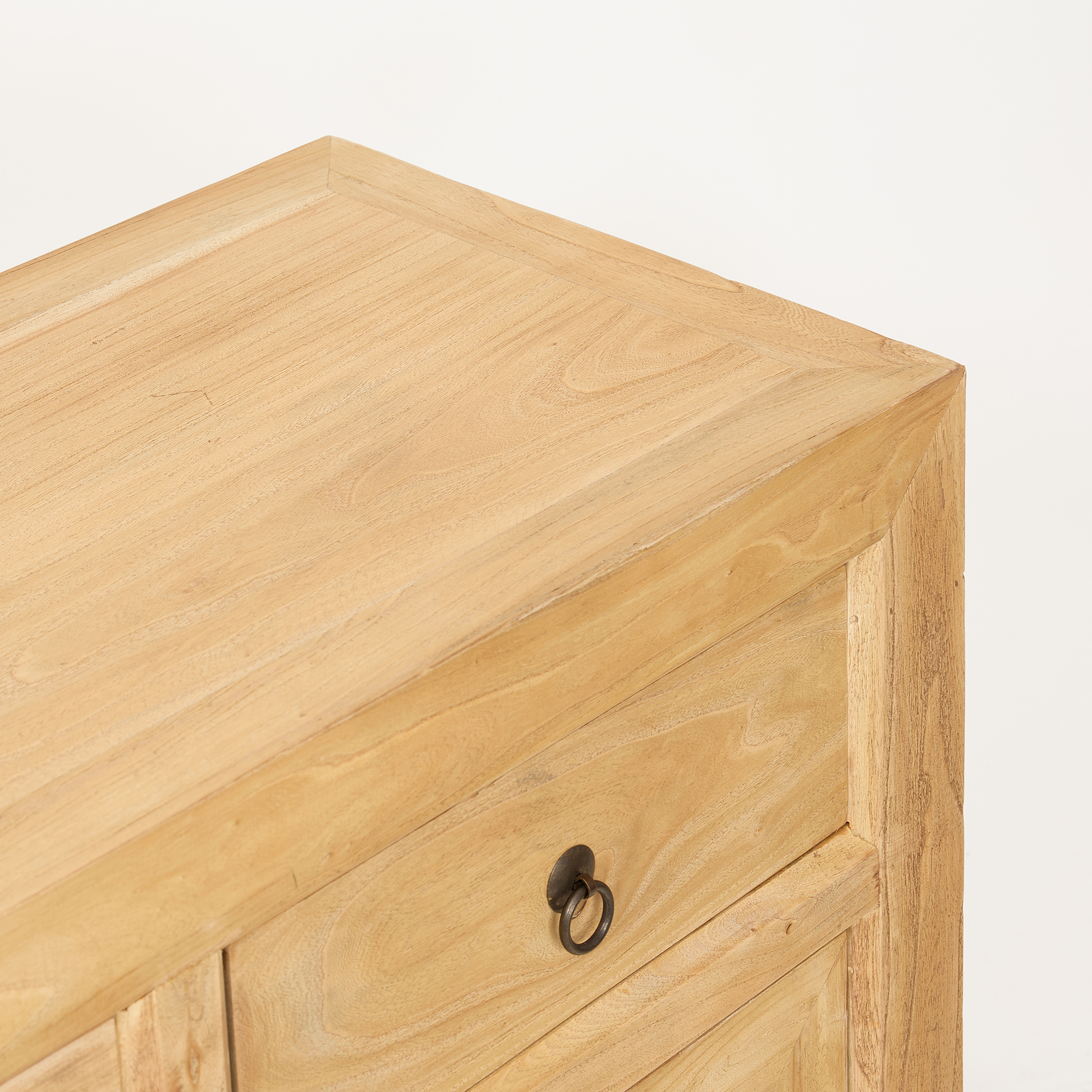 Aparador de madera de olmo reciclada N&aacute;poles 90x40x85cm