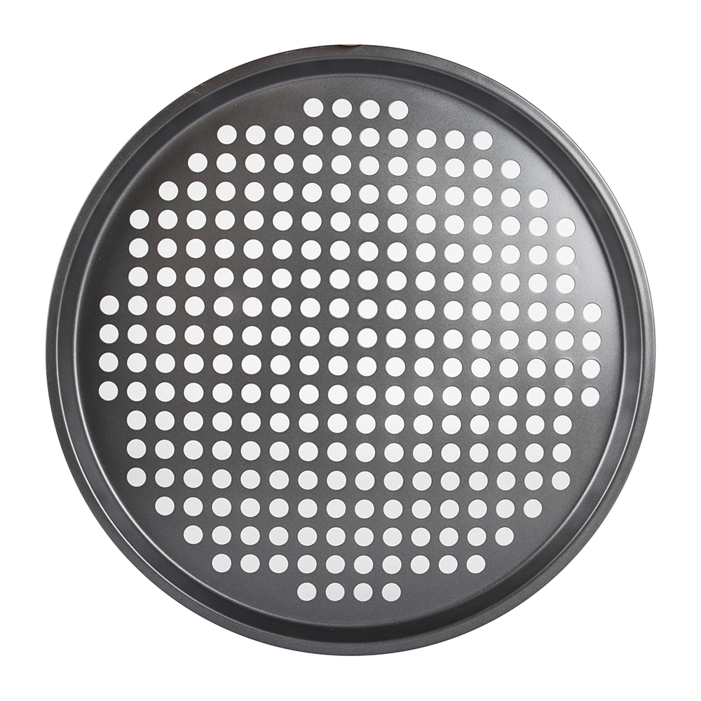 Bandeja de horno perforada para pizza de acero Ø32cm