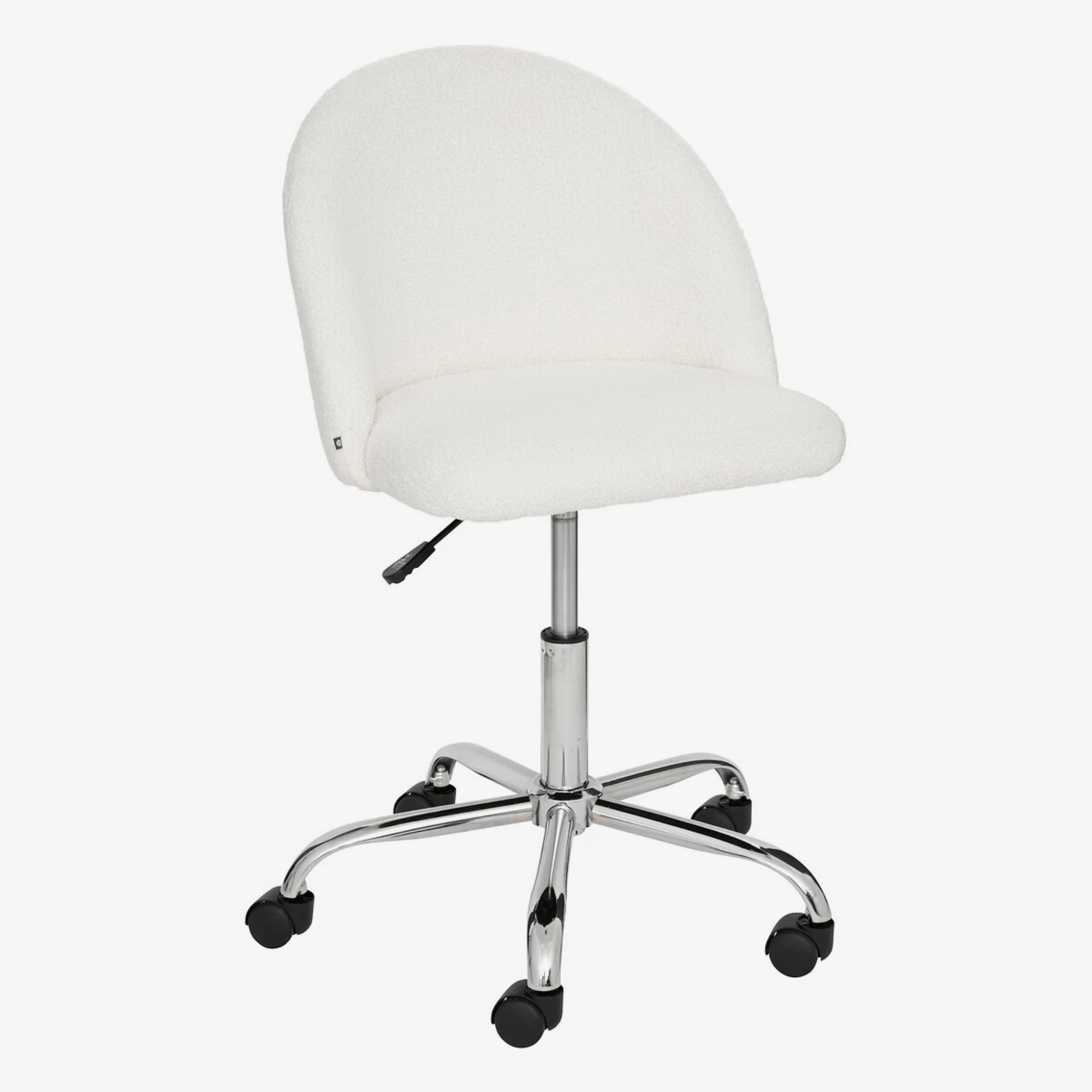 Silla de escritorio blanca de rizo Giren 