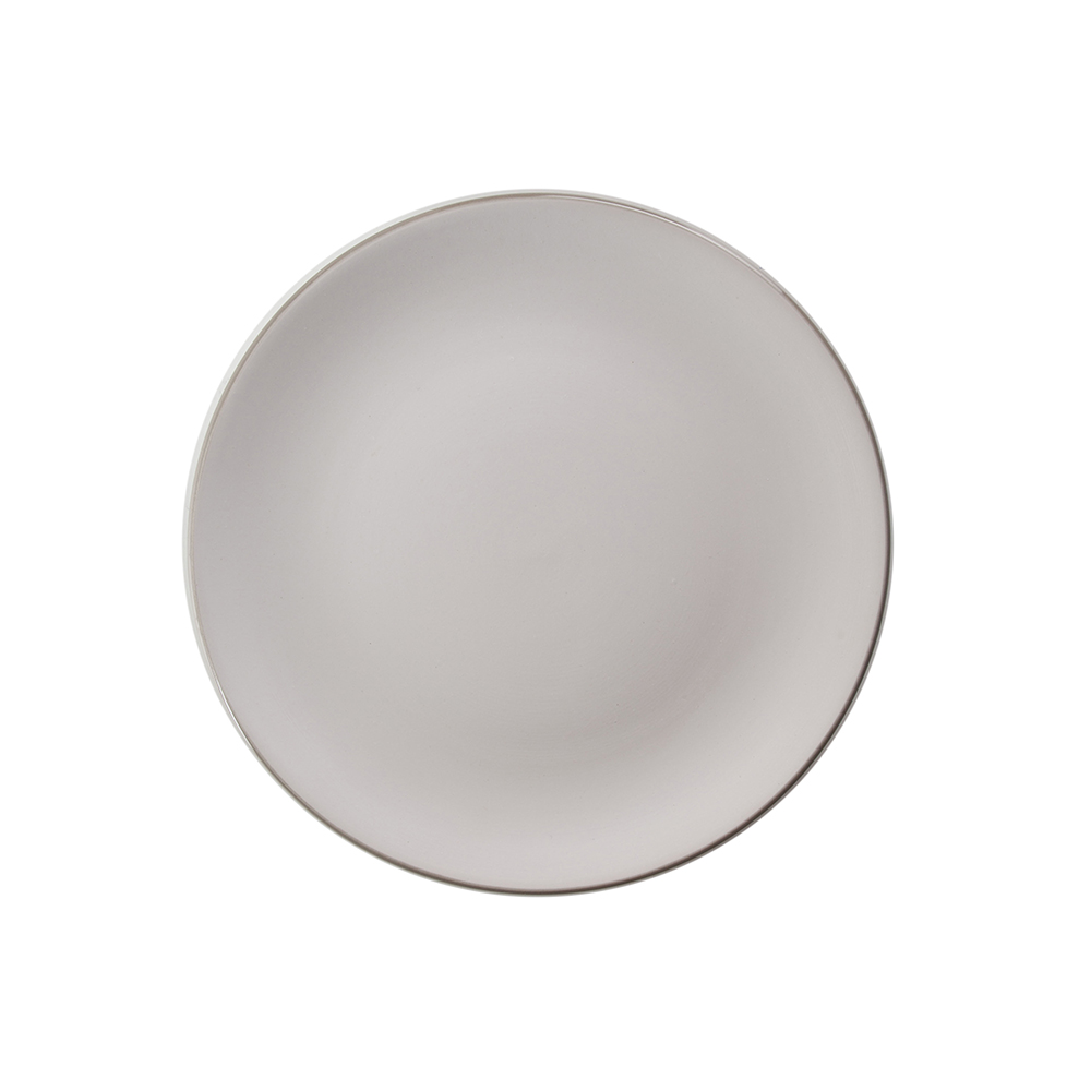 Vajilla de 19 piezas de gres blanca Rustik