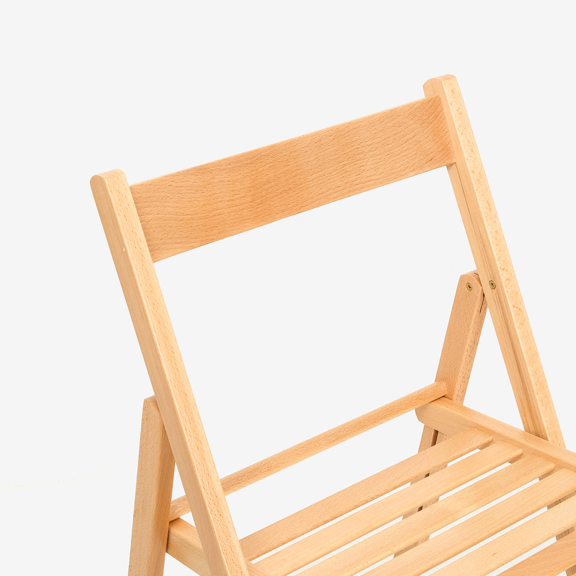 Silla plegable de madera de haya natural Gema 43x48x79cm