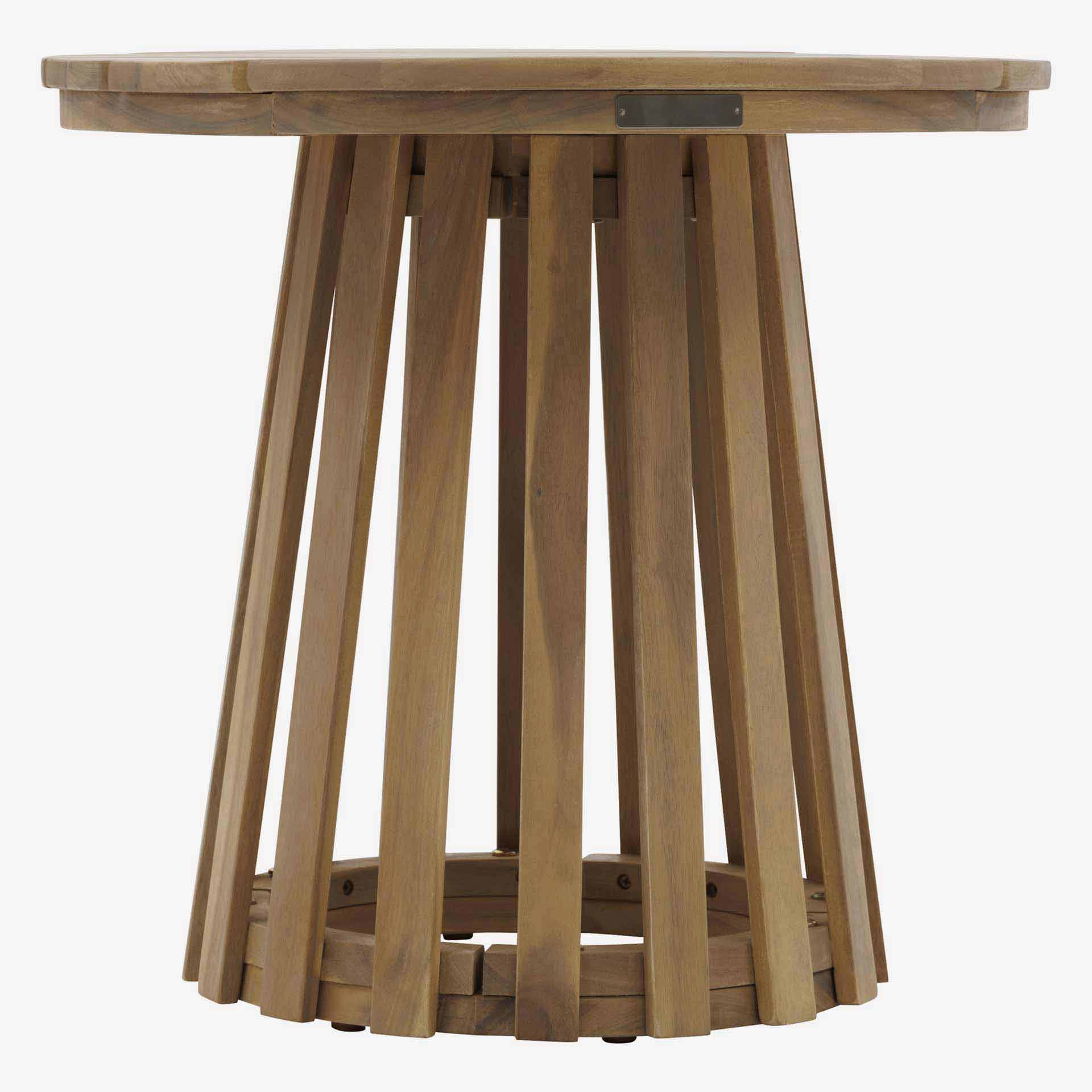 Mesa auxiliar de jard&iacute;n de madera de acacia Osnik &Oslash;50x47cm
