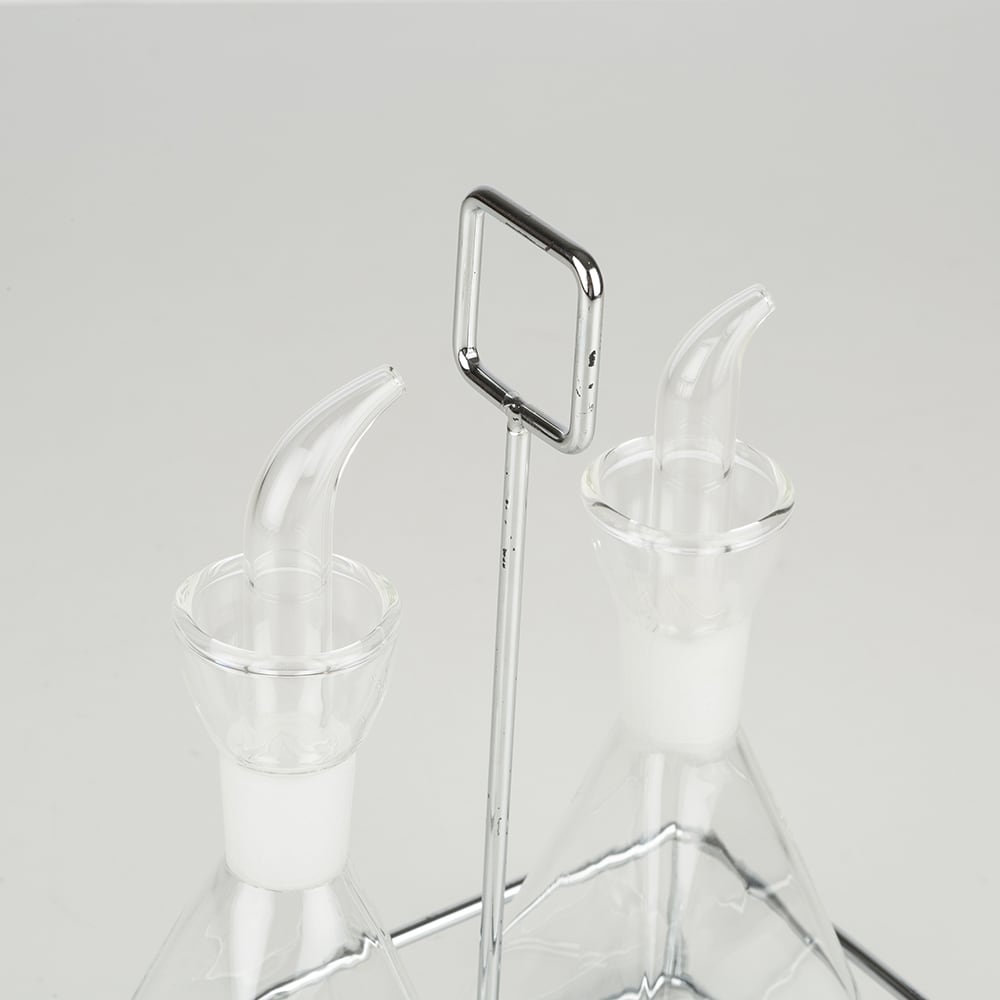 Set Aceitera/Vinagrera con Soporte Vidri