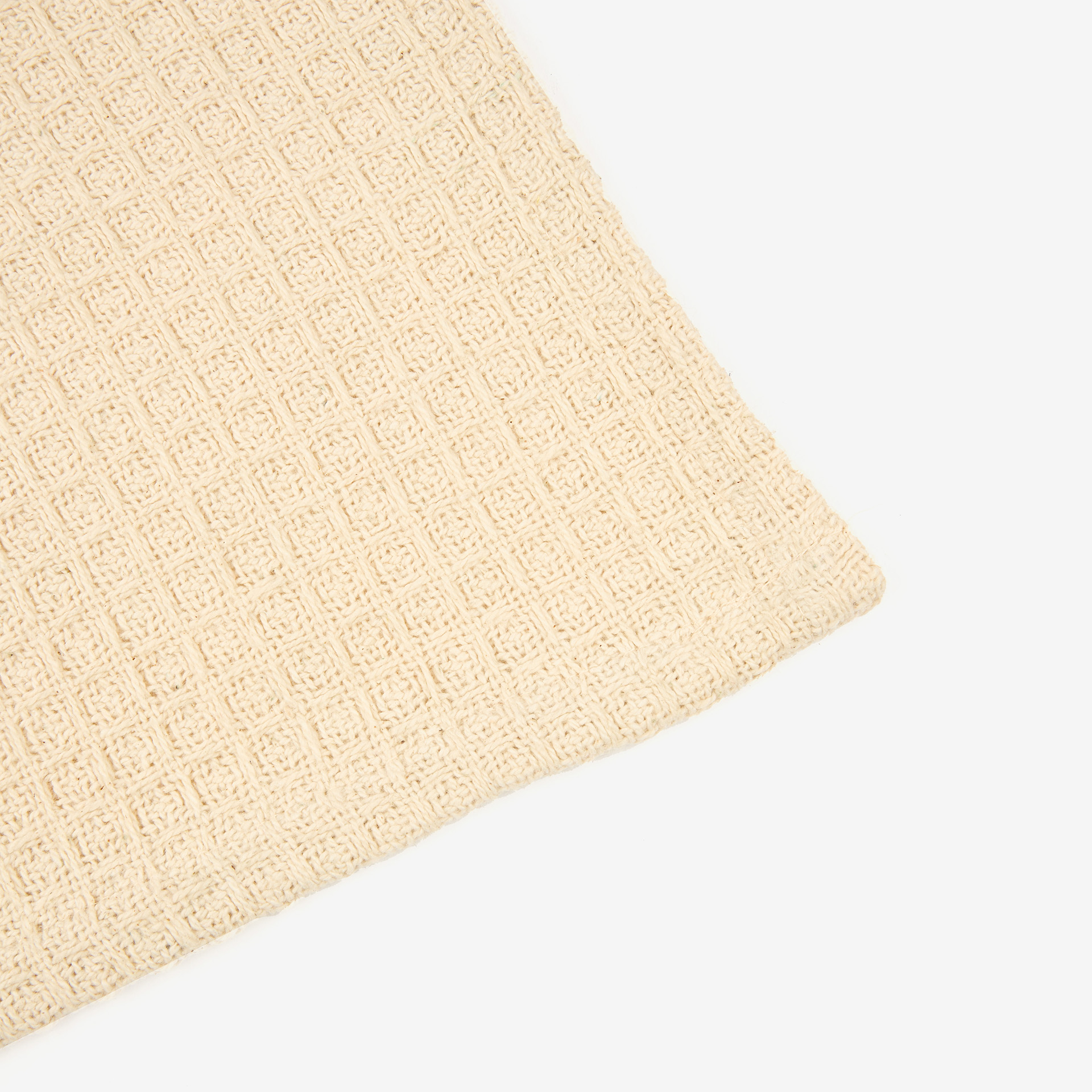 Plaid de algodón natural Waffle 160x130cm