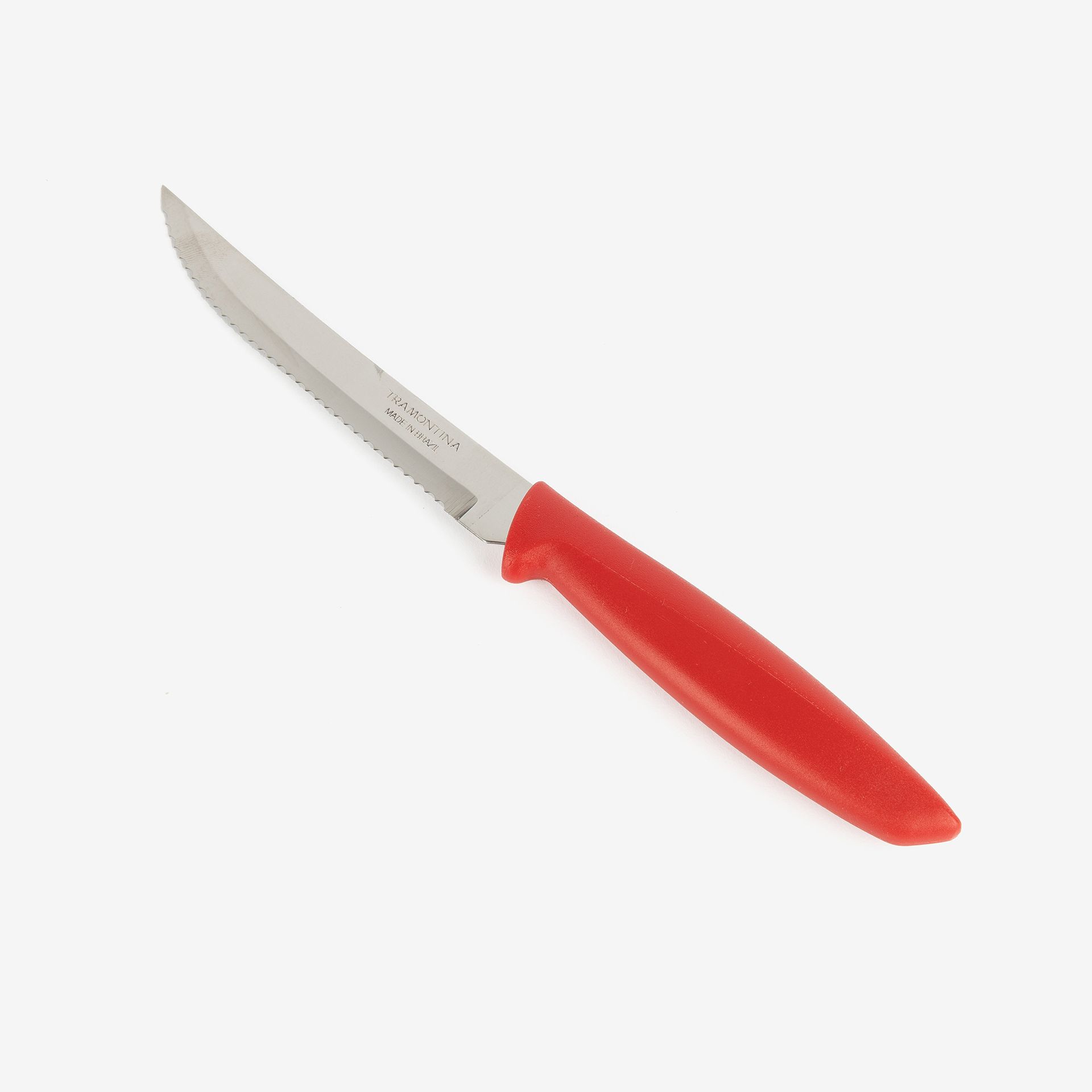 Cuchillo de mesa para carne de acero inoxidable rojo Plenus