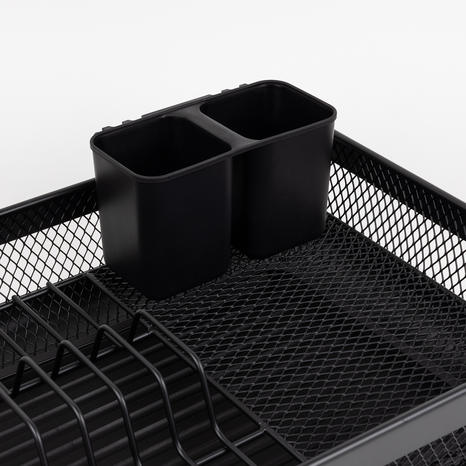 Escurreplatos metal negro 43x32x14cm