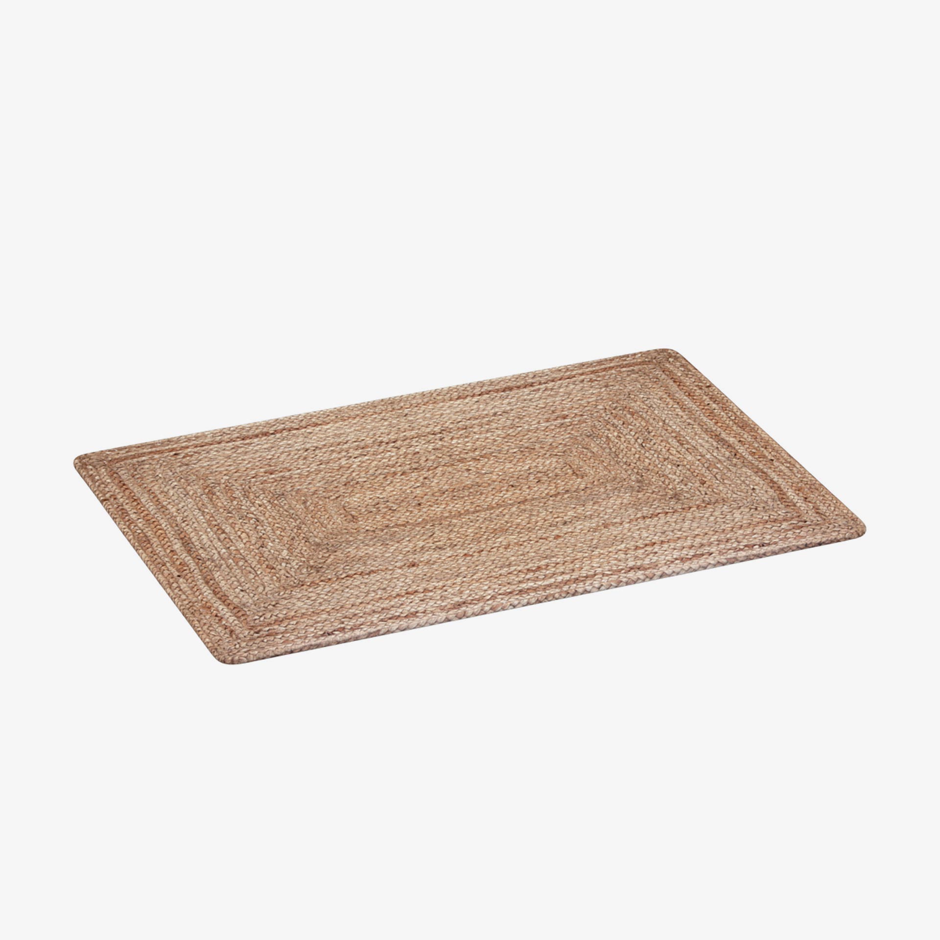 Alfombra de yute natural beige 60x90cm