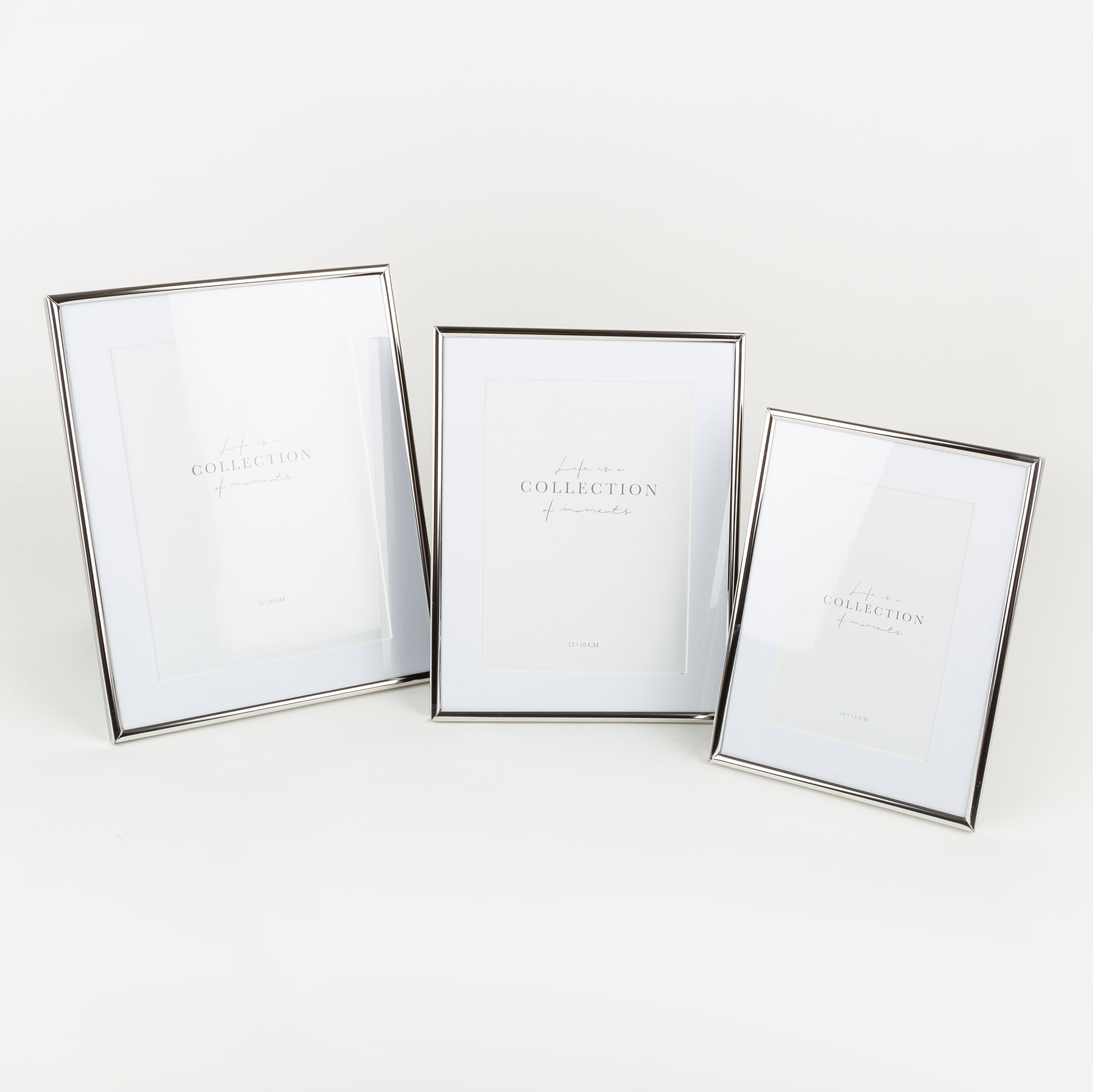 Marco de fotos de metal plateado Kilim 10x15cm