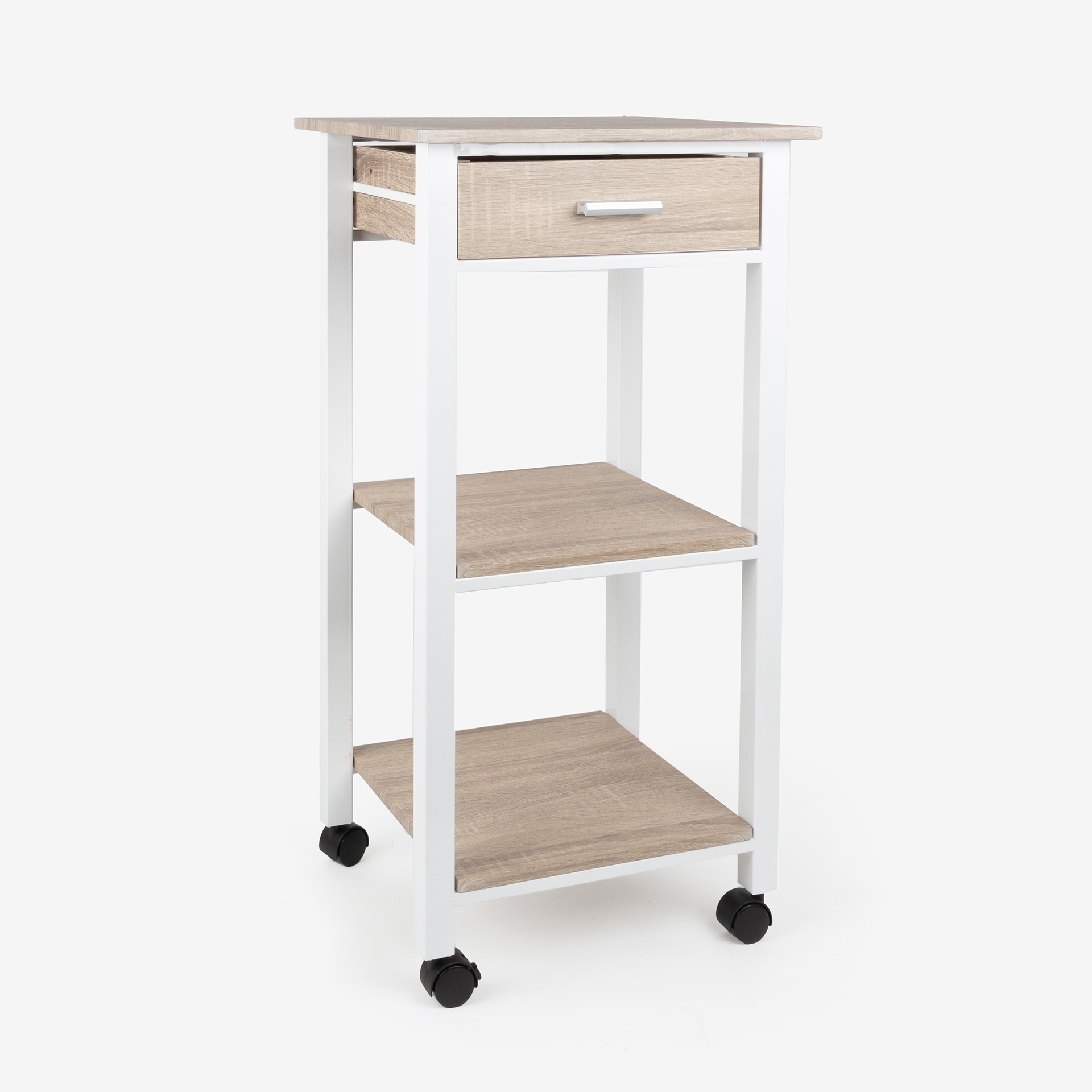 Carro de ba&ntilde;o de madera Urias 42x37x81cm