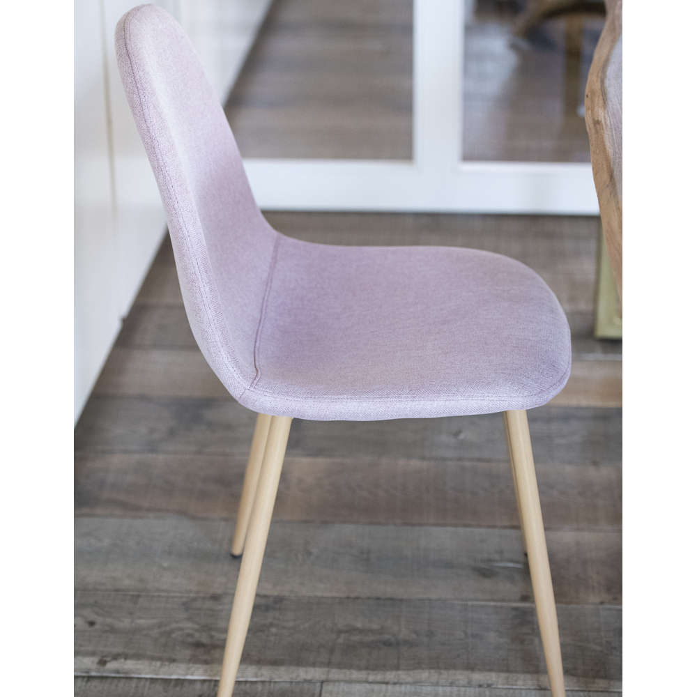 Silla de comedor rosa Concept 45x55x86cm