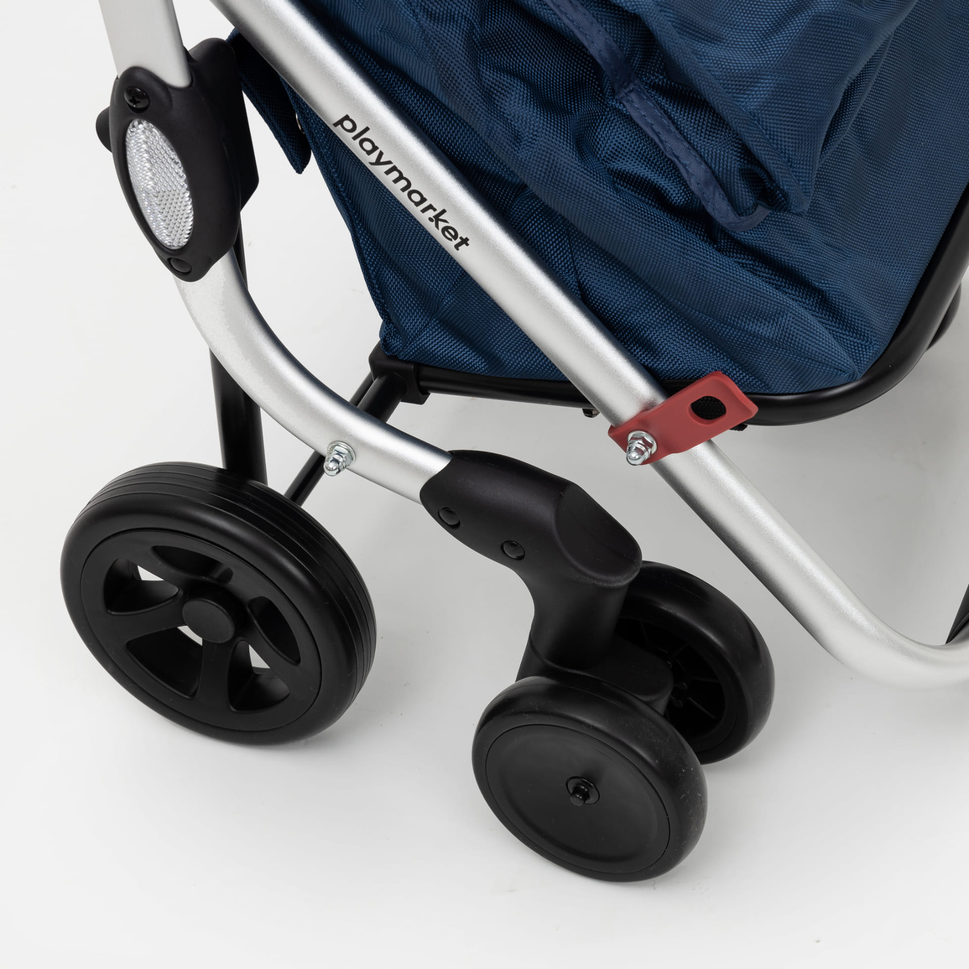 Carro para la compra de 4 ruedas azul Go Up