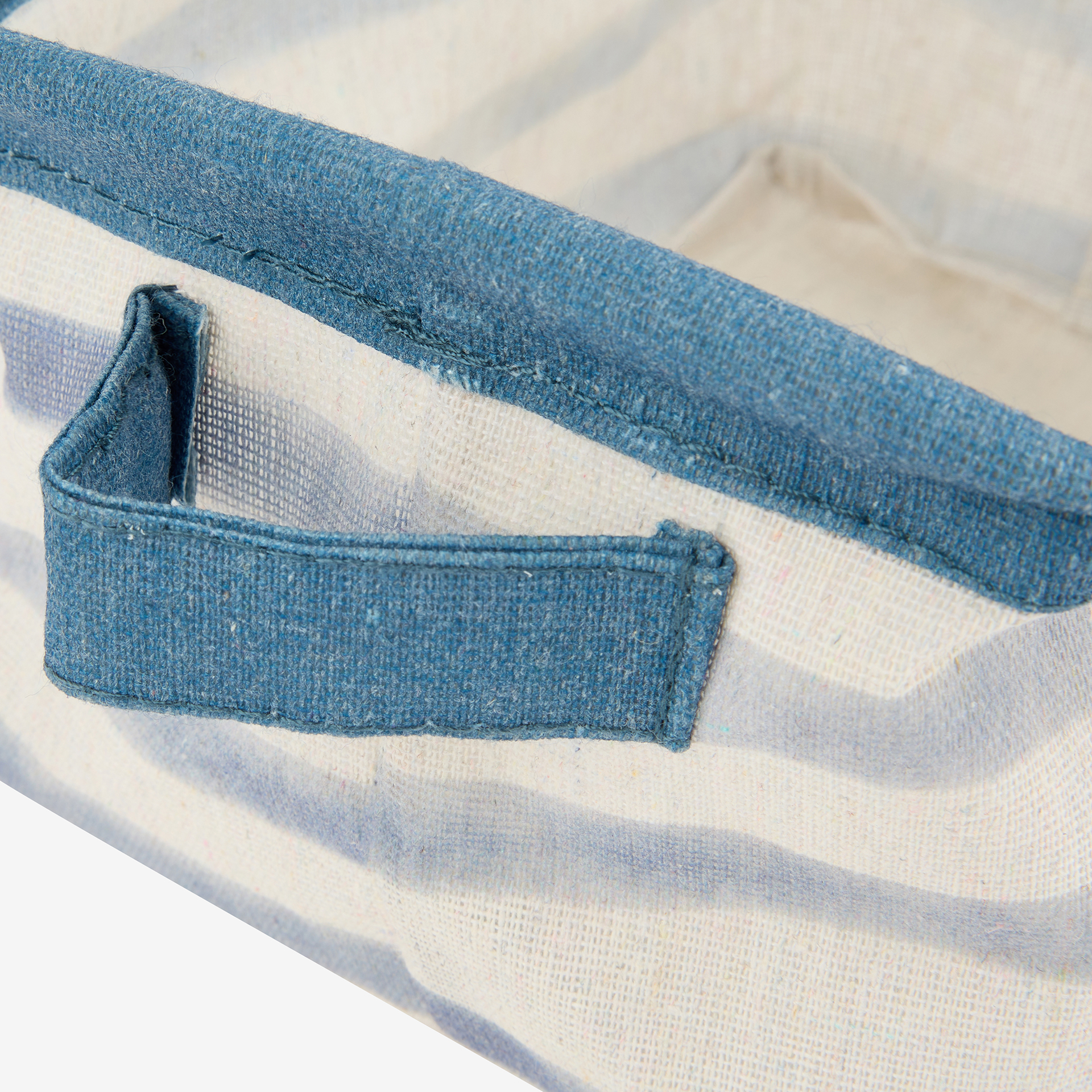 Set de 3 cestas de rayas azules Blue