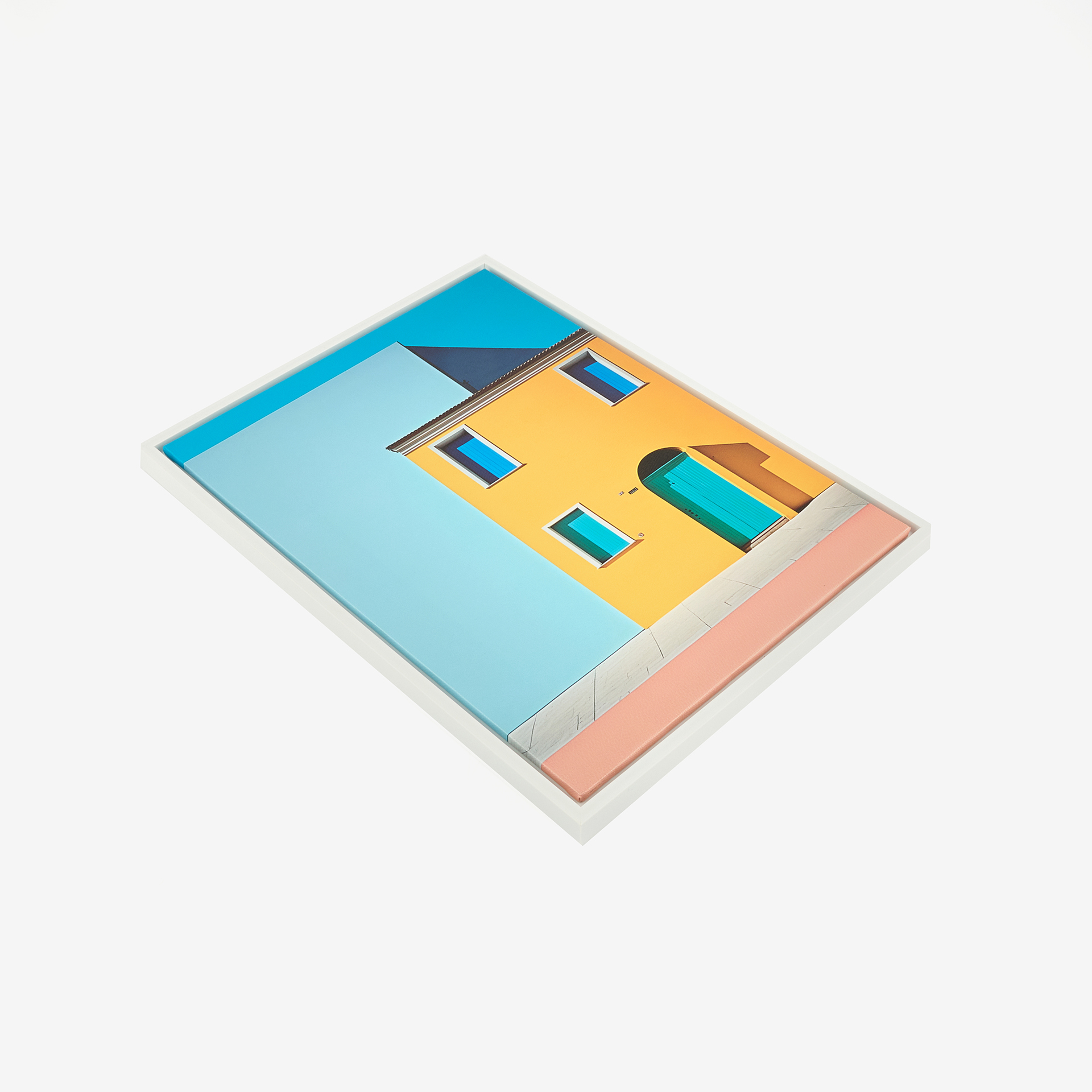 Cuadro con marco y cristal Yellow Cottage 30x40cm