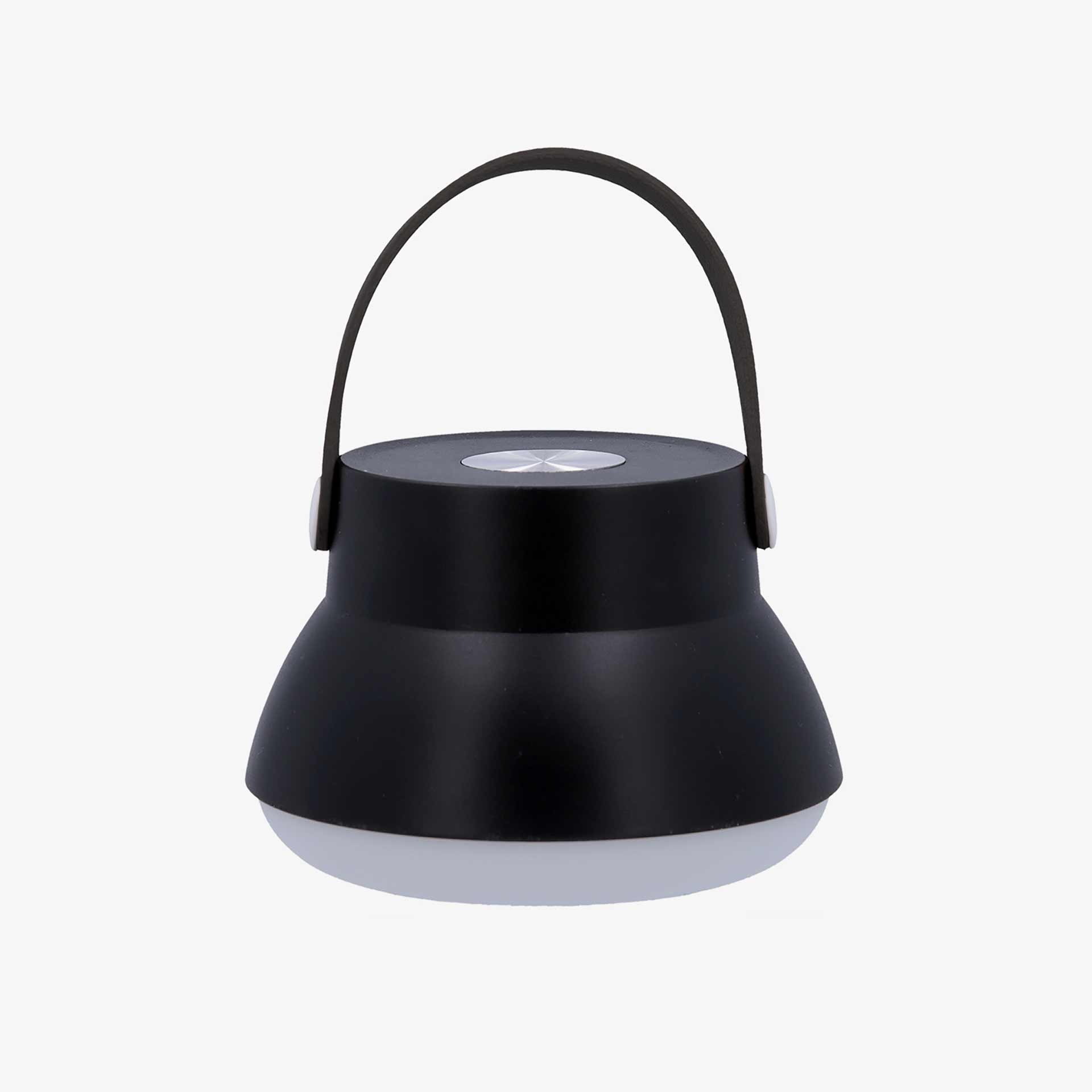 Lampara de mesa de metal negra 2 en 1 usb Nora