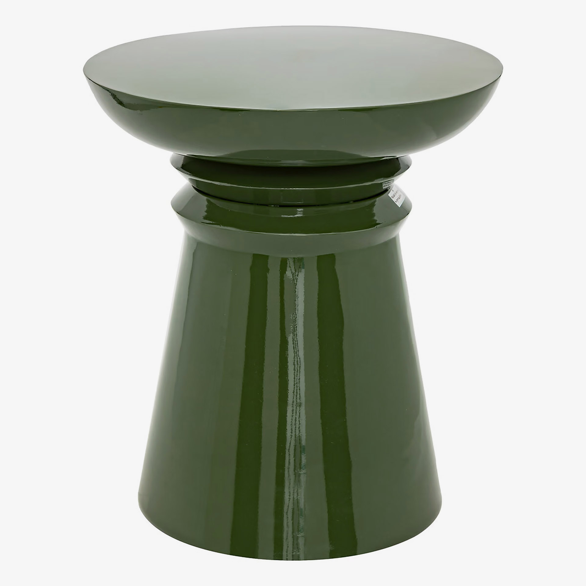 Mesa auxiliar de metal verde Totem &Oslash;38cm