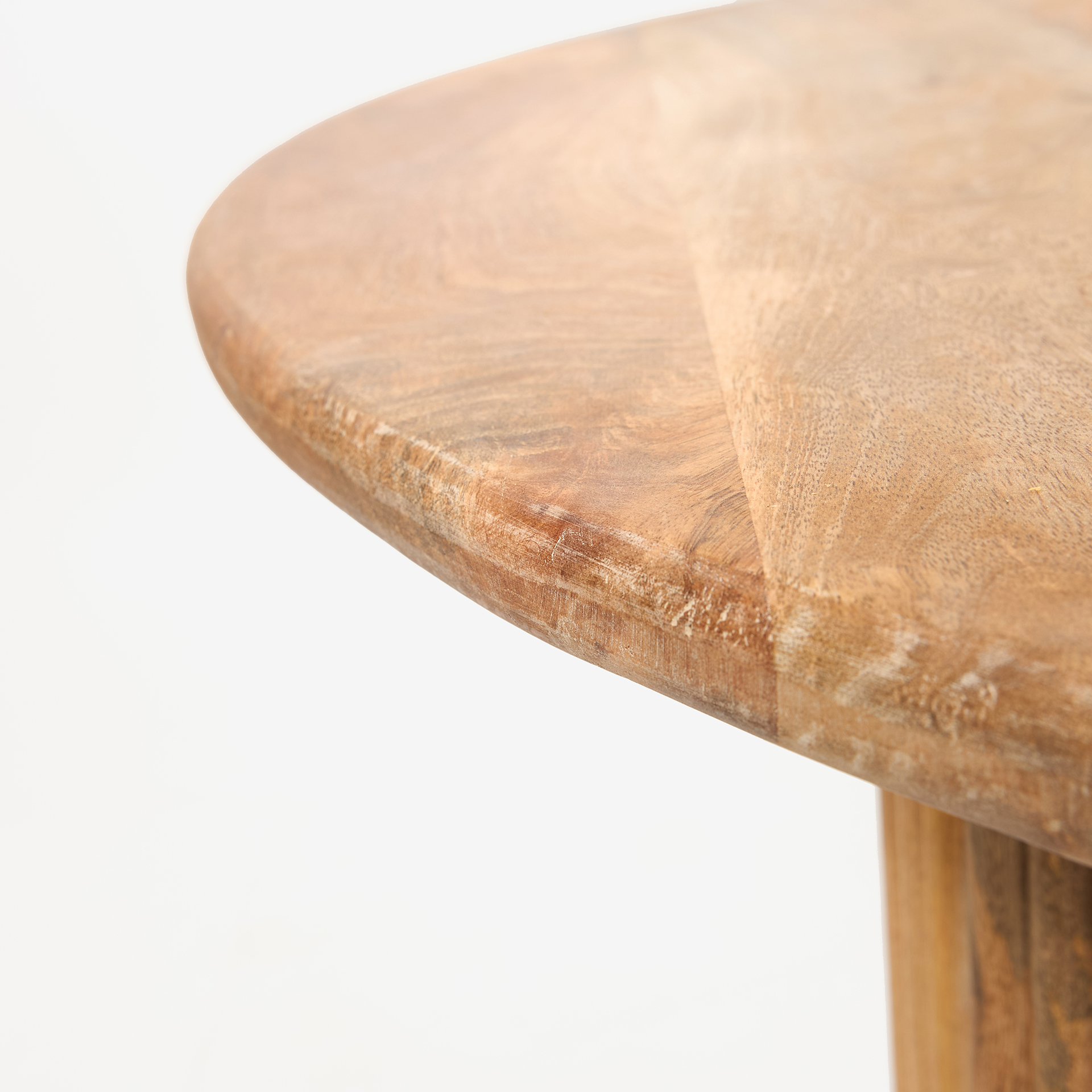 Mesa de comedor de madera de acacia Siba Ø120x77cm Clau&Chloe