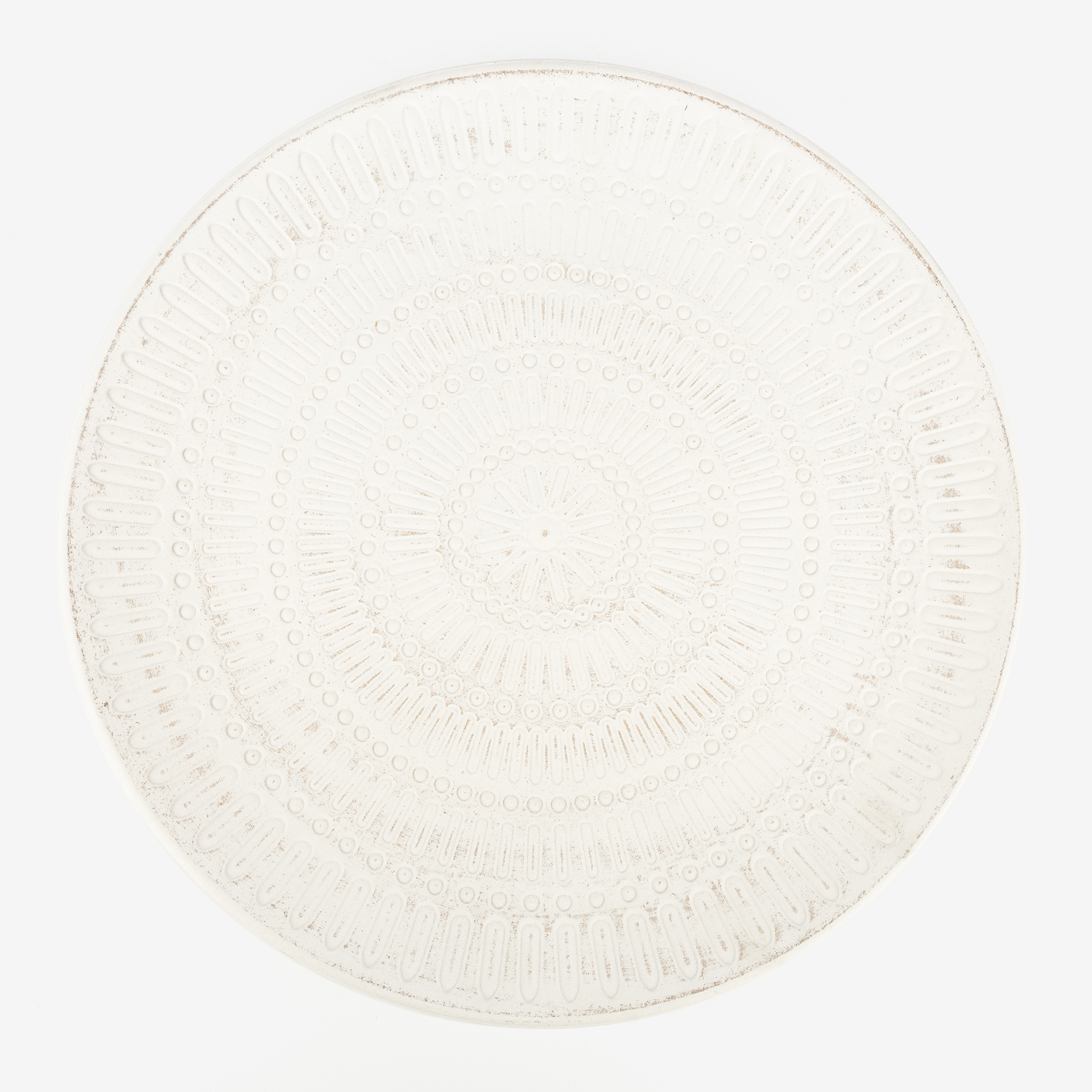 Centro de mesa de madera beige Ø39,5cm