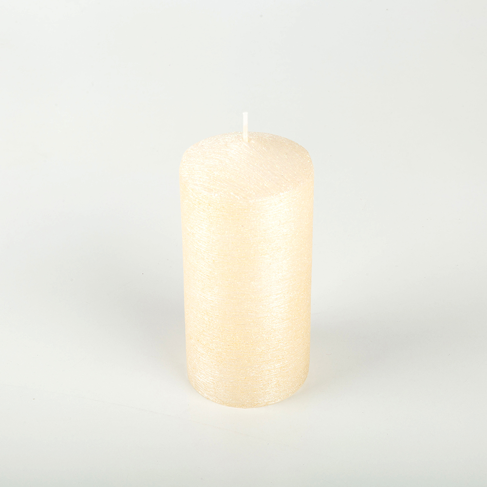 Vela Pilar crema 15cm