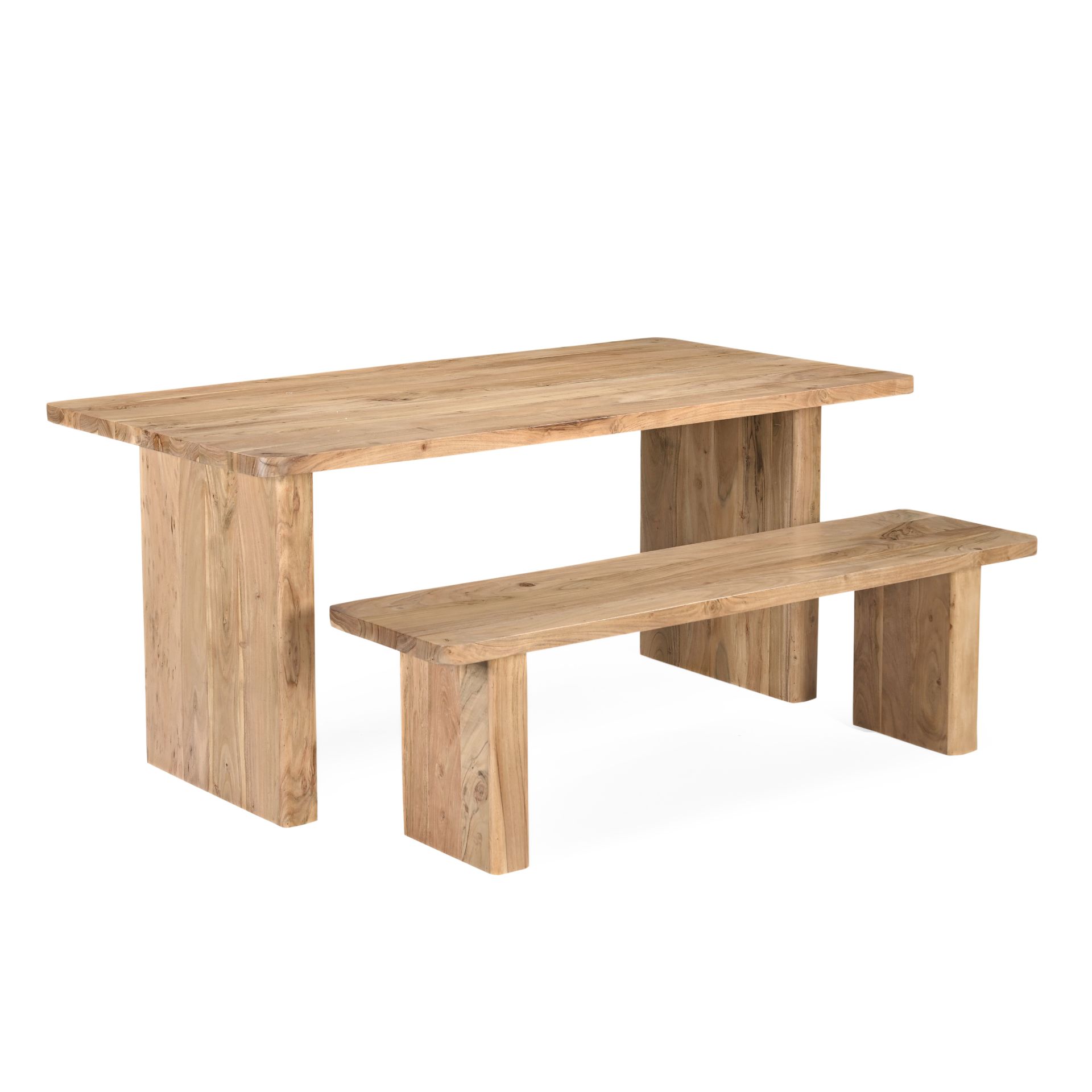 Banco de madera de acacia Yakarta 160x40x45cm