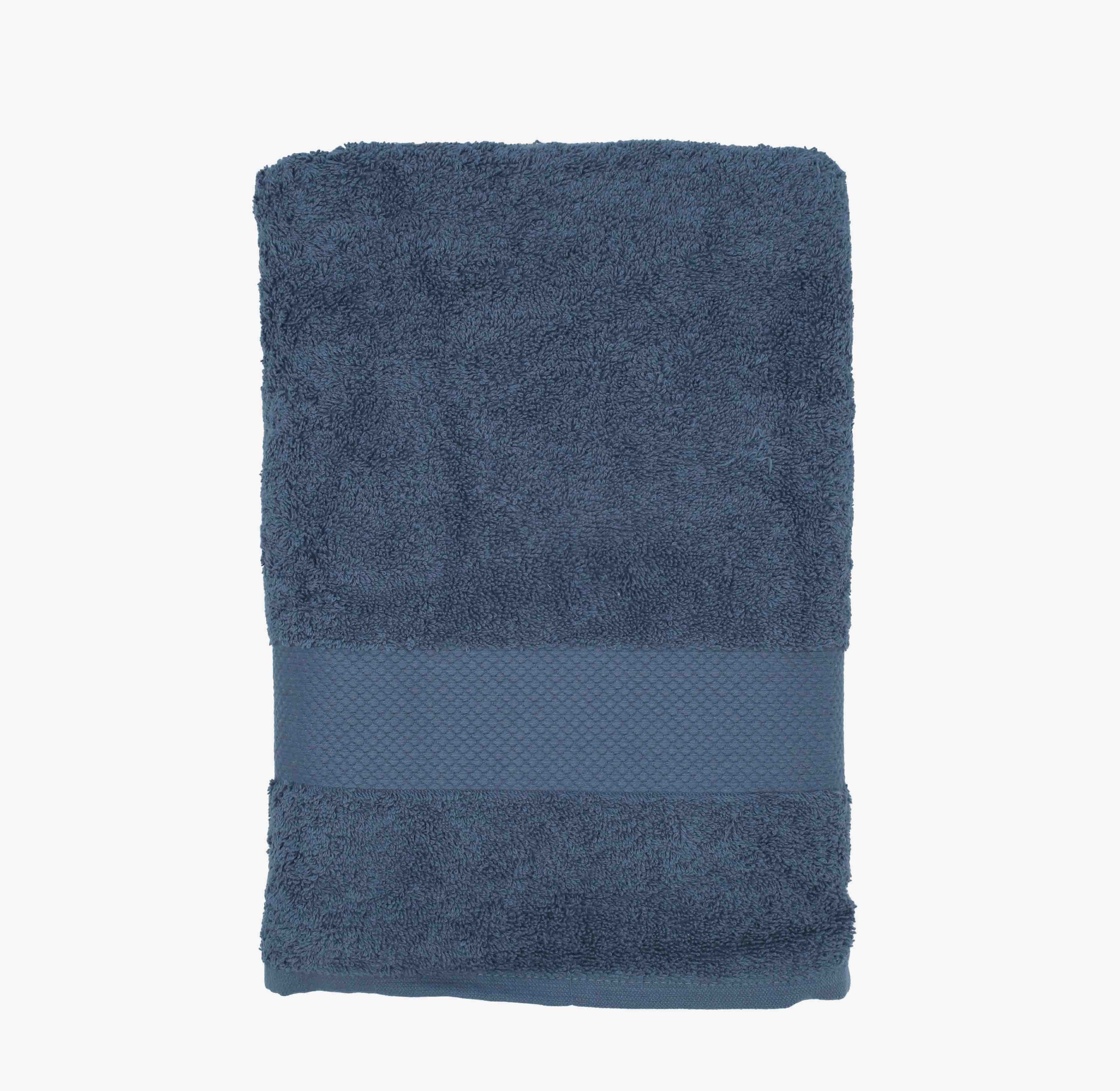 Toalla de ducha de algod&oacute;n 100% azul Armon&iacute;a 70x140cm - 500 g/m&sup2;