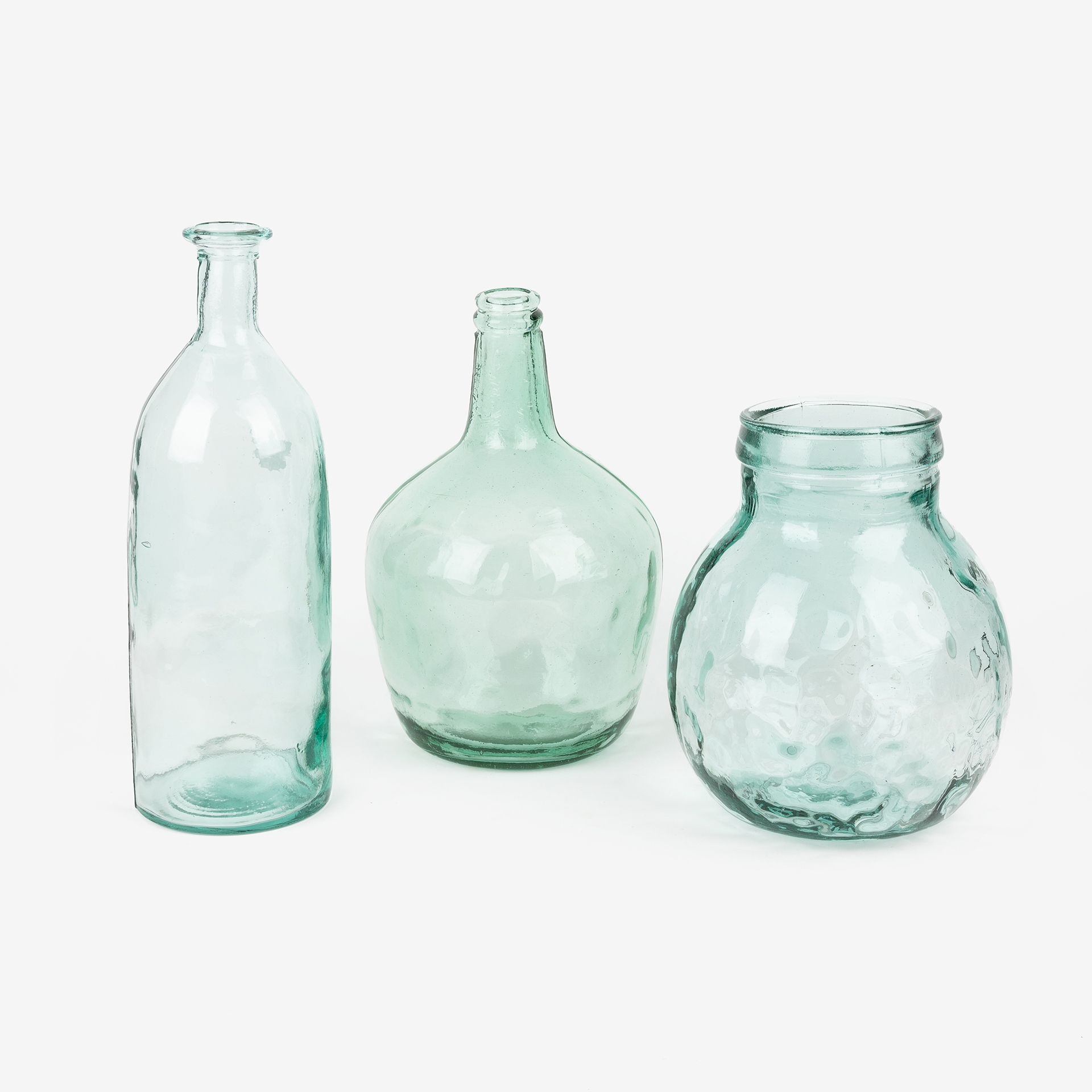 Jarr&oacute;n de vidrio recilado Mijas de 19 x 31 cm