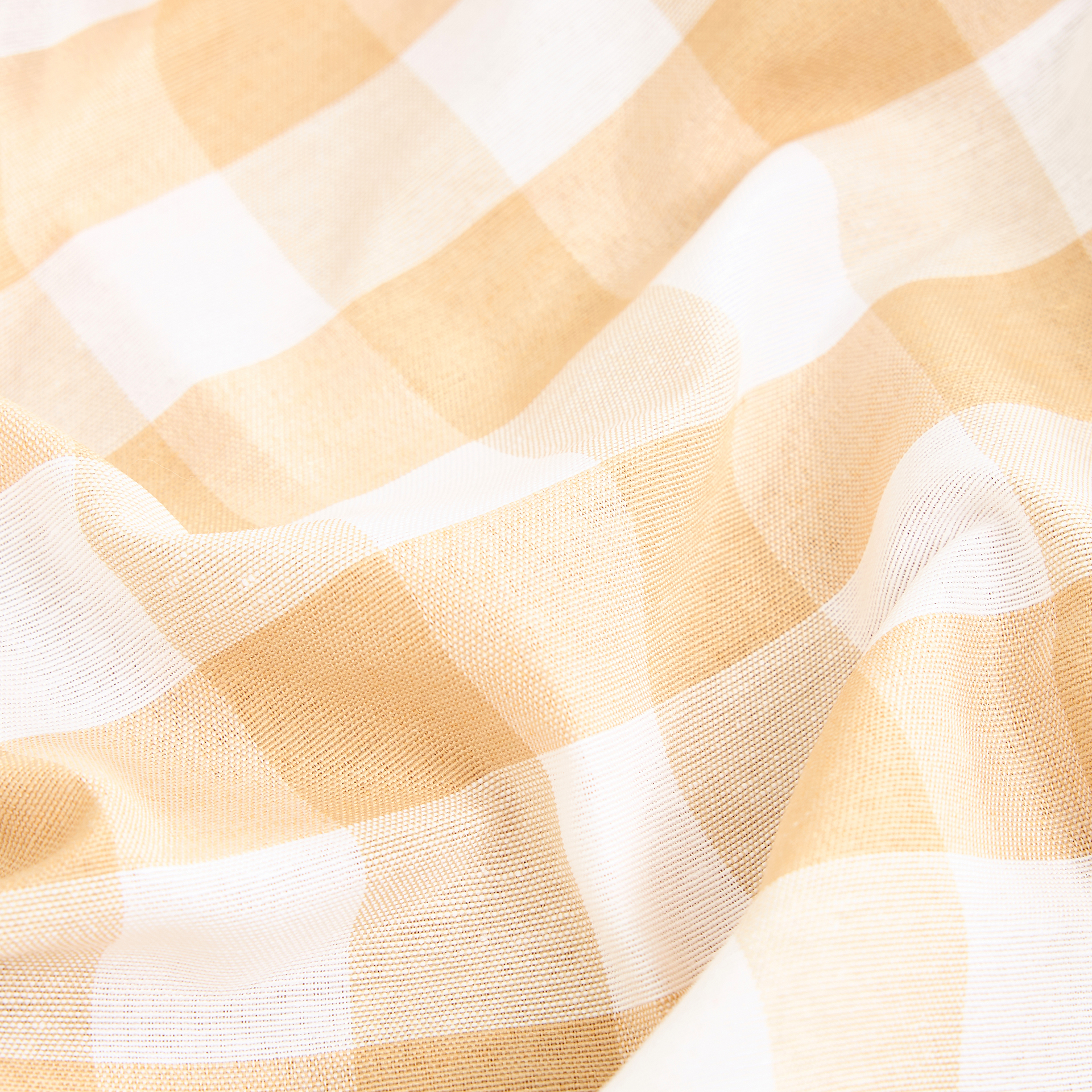 Mantel beige Vichy 140x250cm