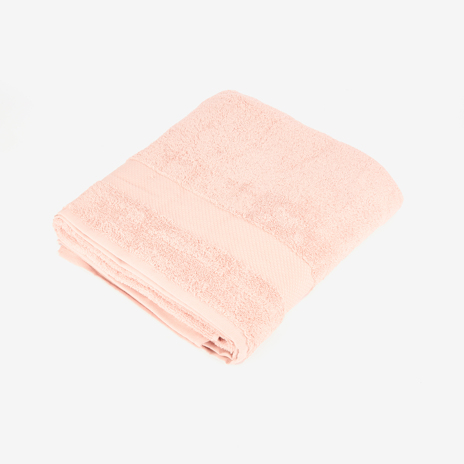 Toalla de ducha XL de algod&oacute;n rosa Vic 100x150cm - 500 gr/m&sup2;