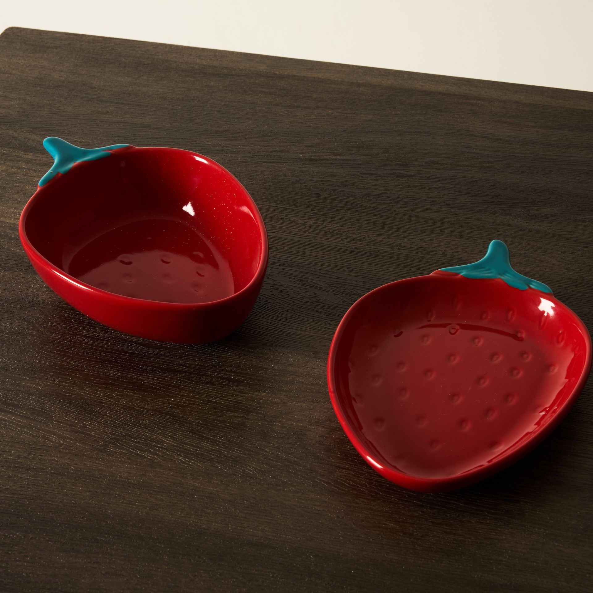 Plato de gres Fresa 18x12cm